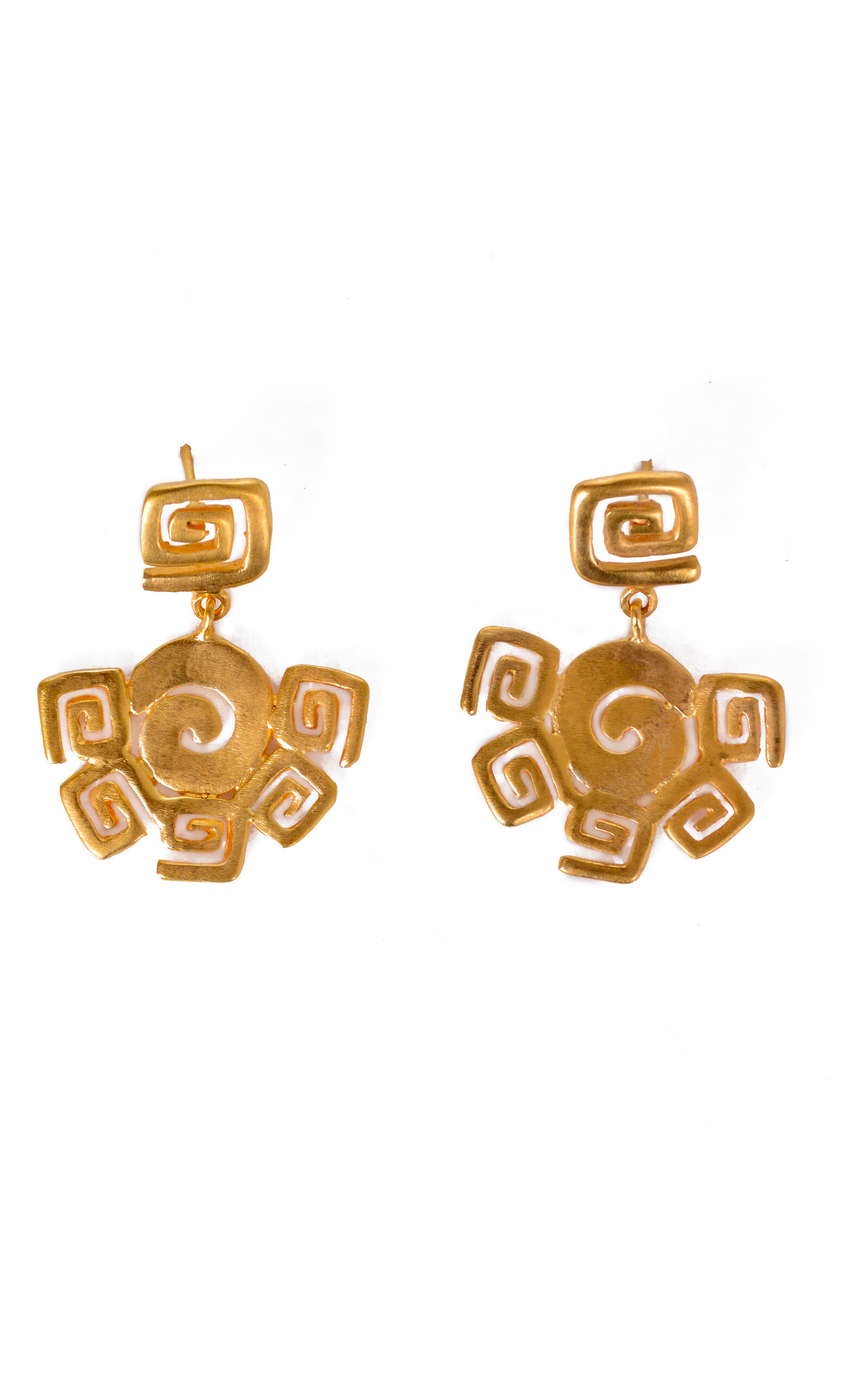 Aknu 24K Gold-Plated Earrings