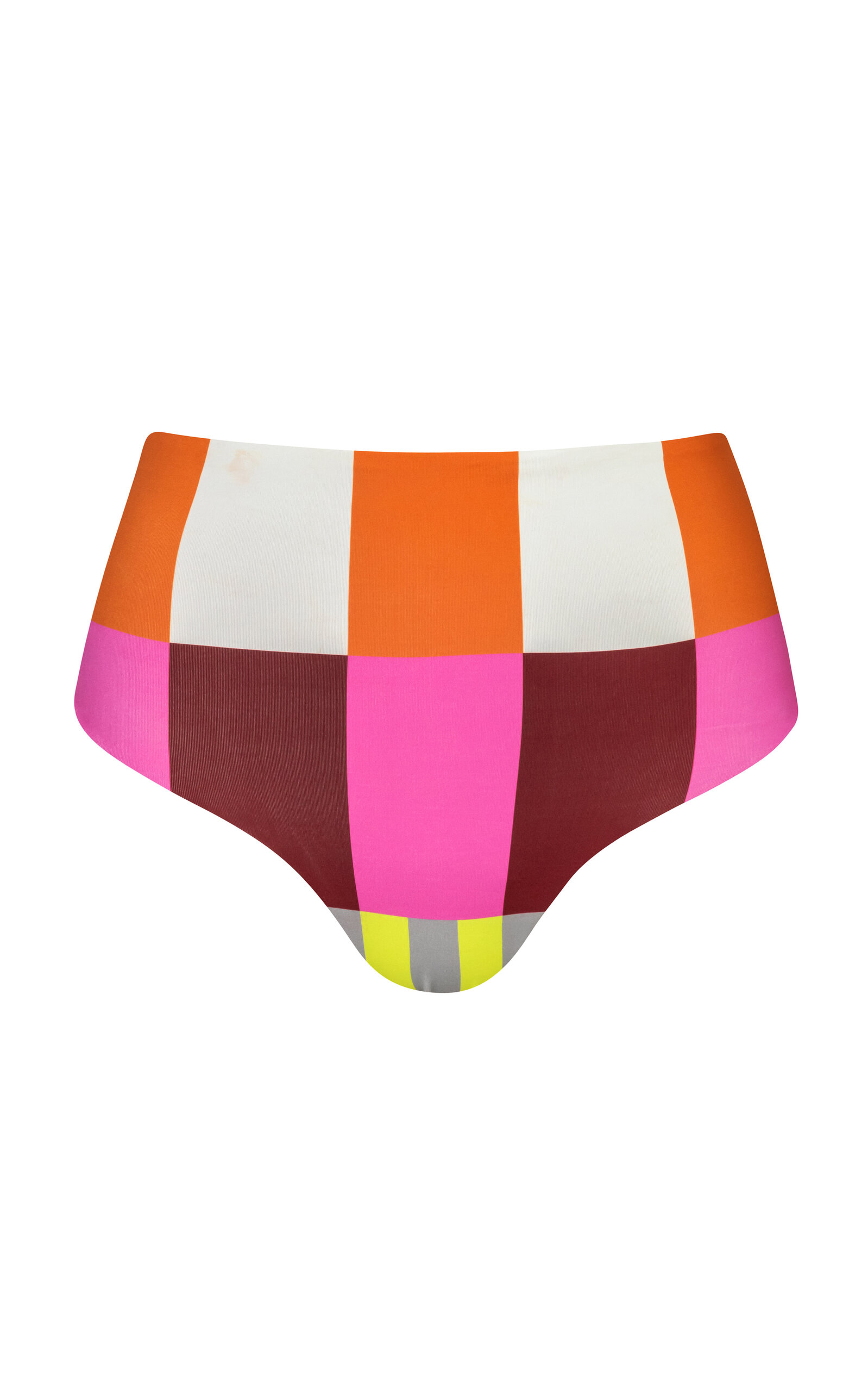 Cala De La Cruz Exclusive Elisa High-waisted Bikini Bottom In Stripe