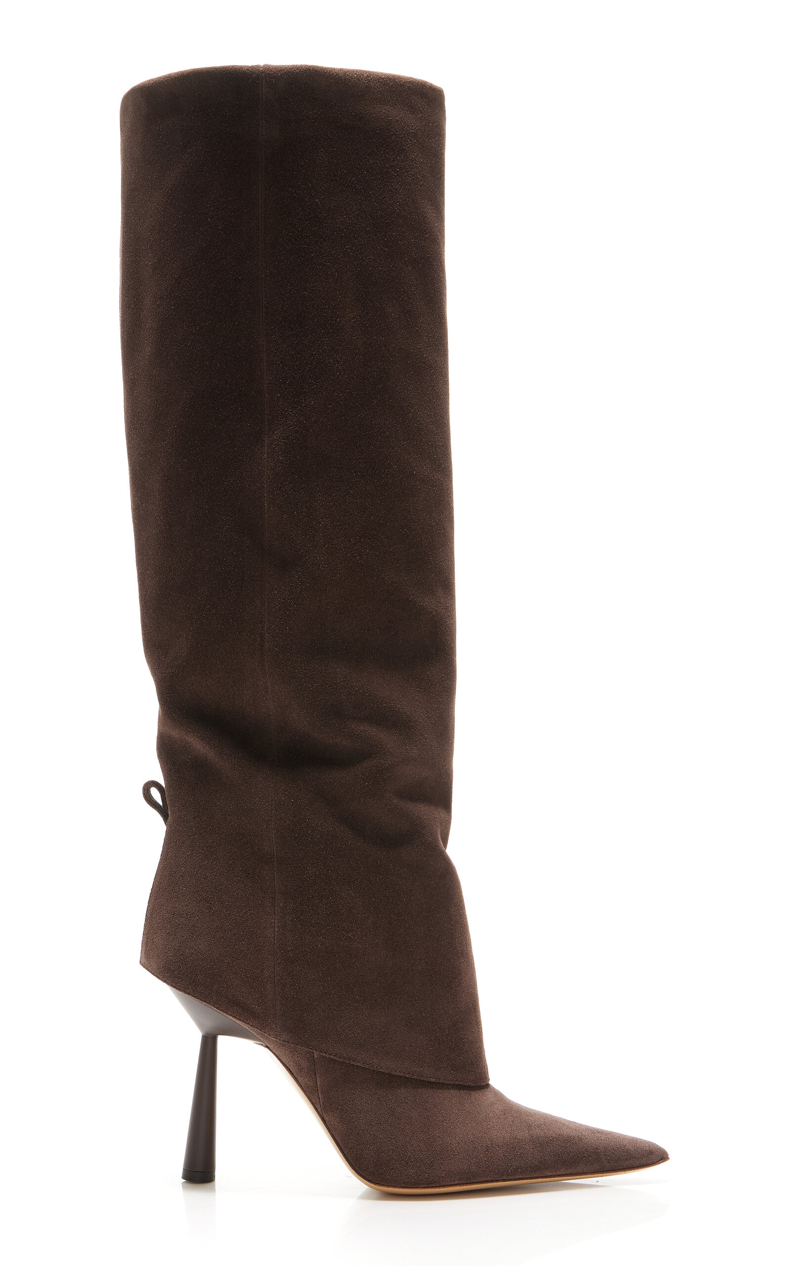 Suede Knee-High Boots