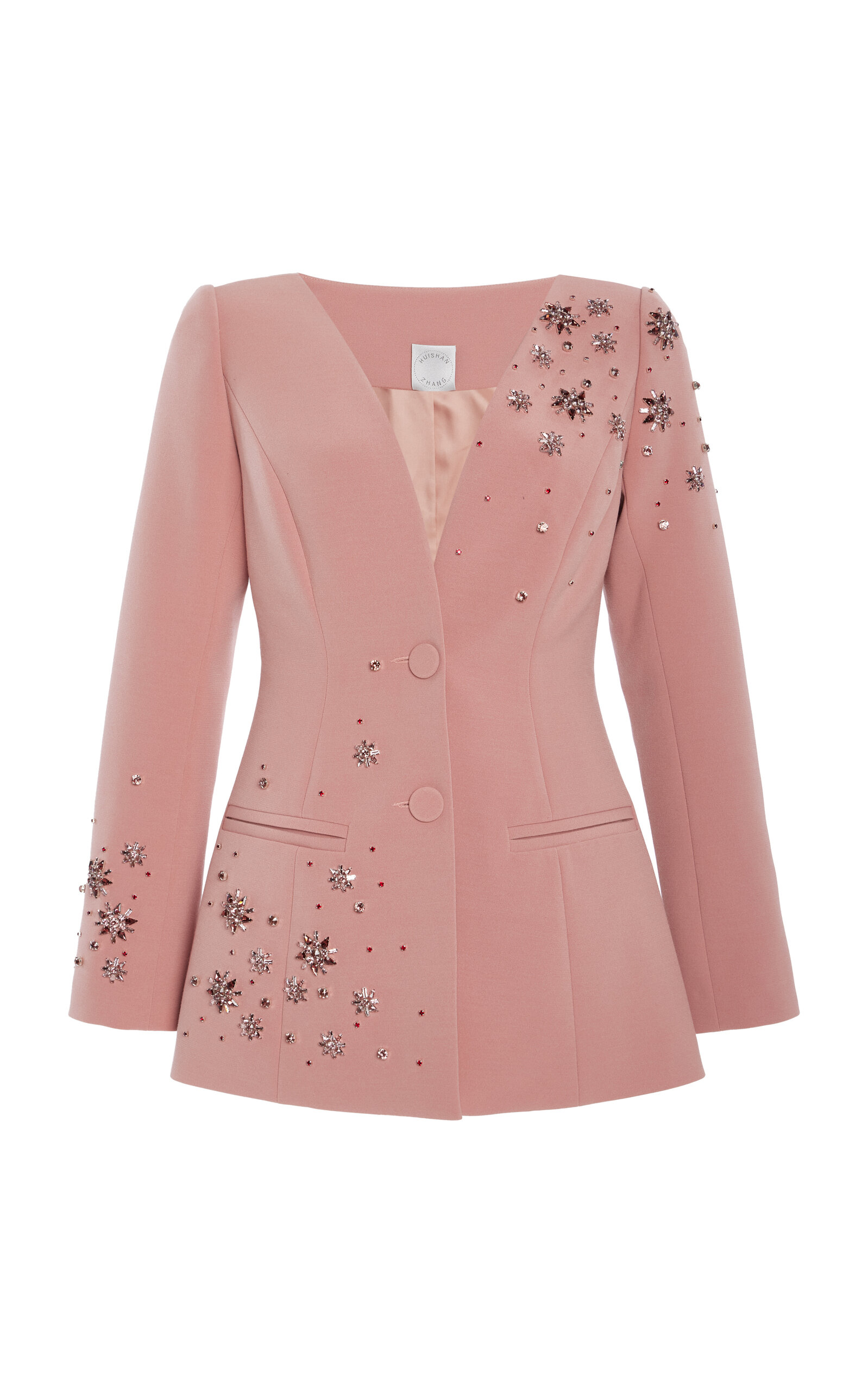 Justine Crystal-Embellished Suiting Blazer