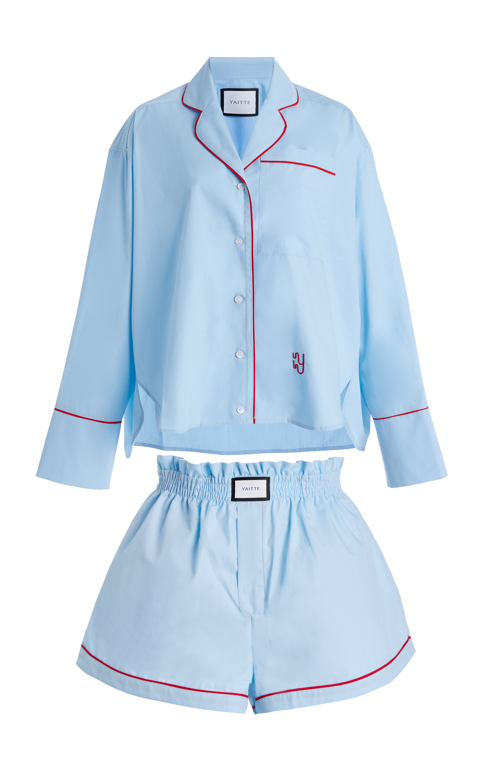 Exclusive Provence Cotton Poplin Pajama Set