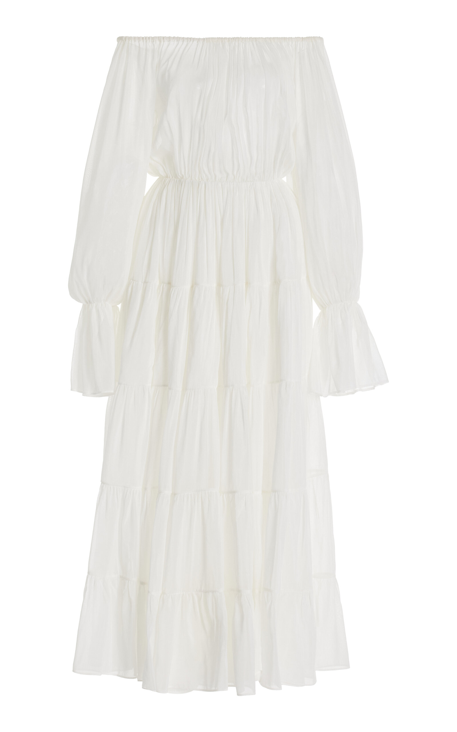 Beatrice Cotton-Silk Voile Dress