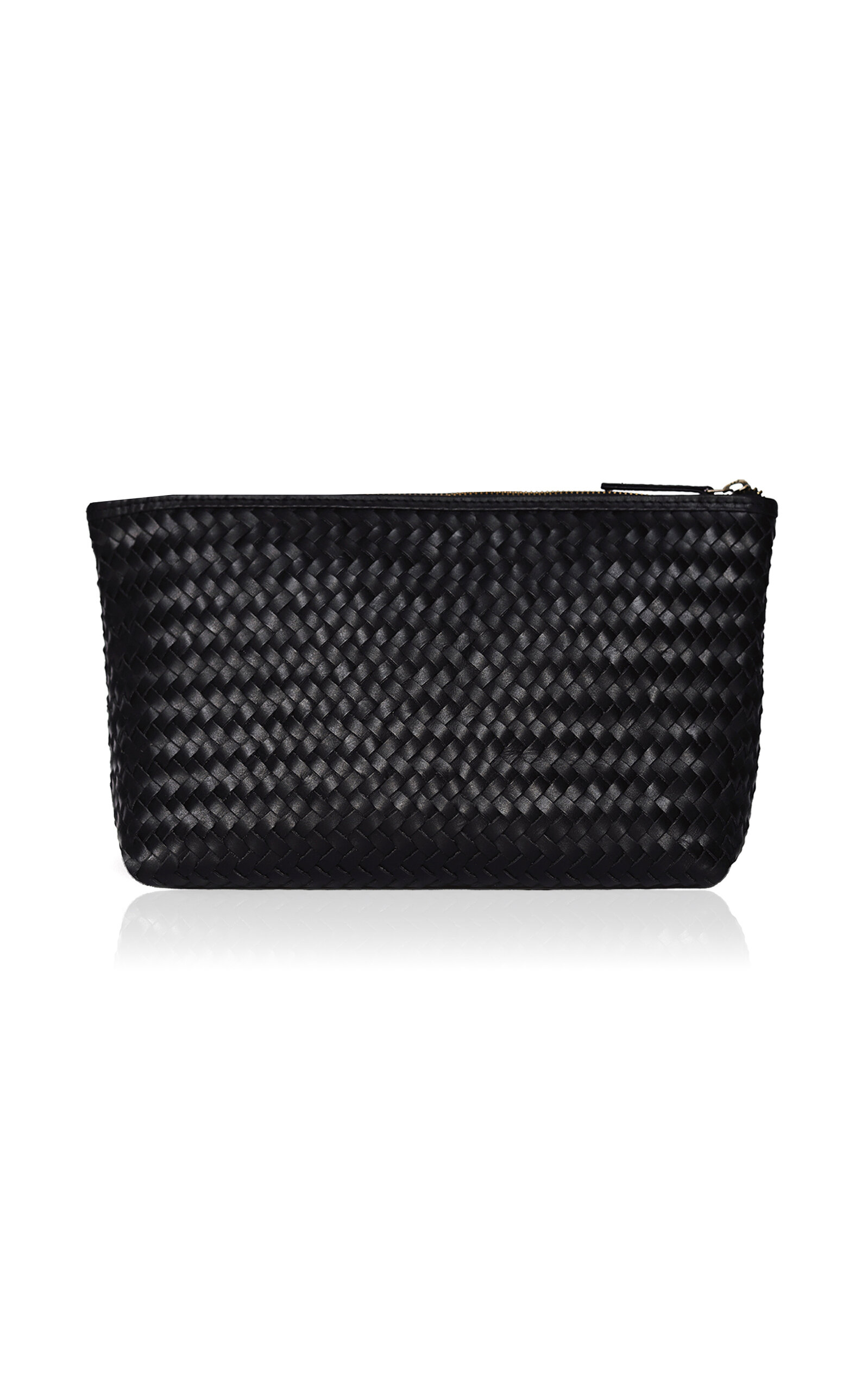 Woven Leather Clutch