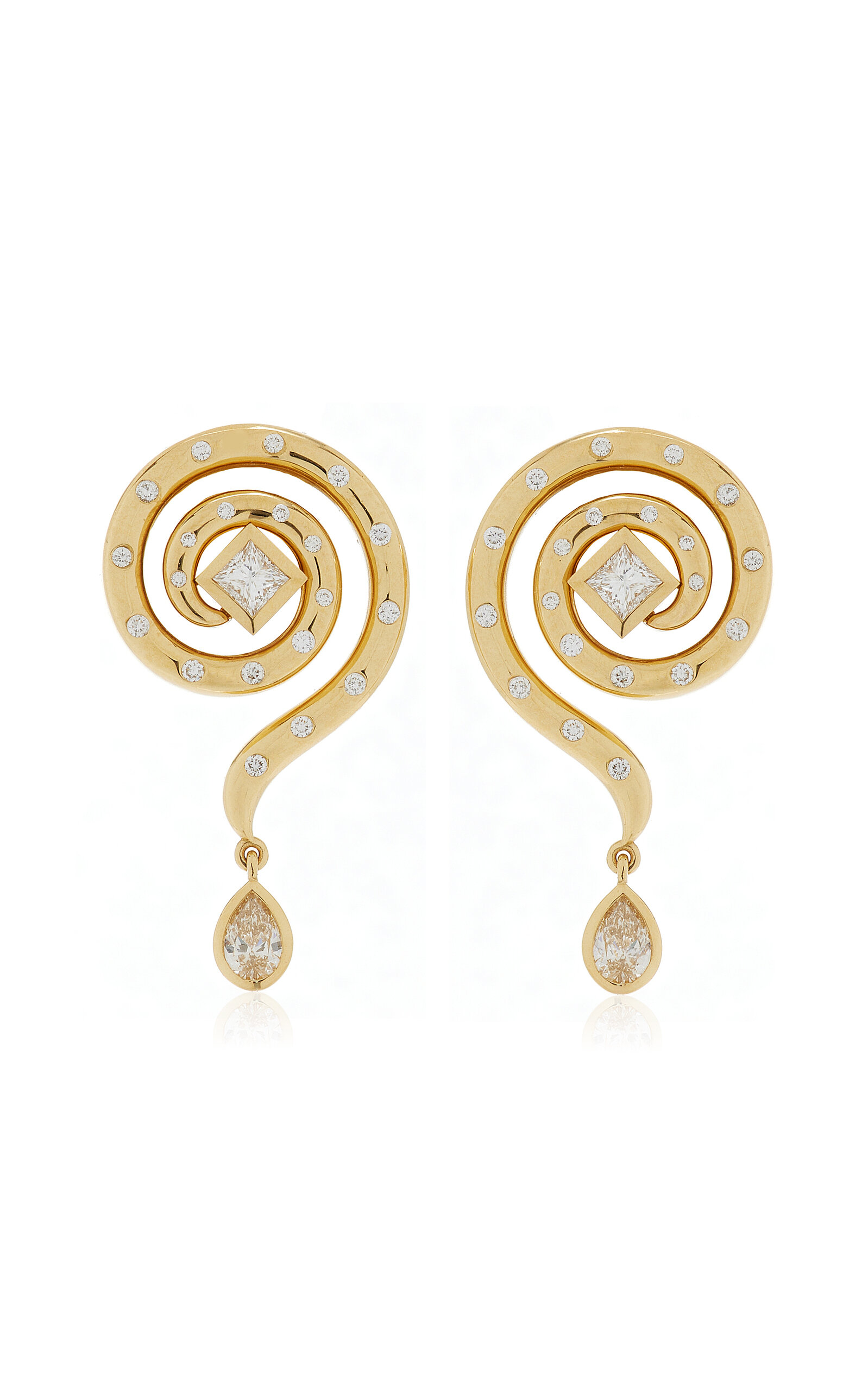 Lucy In The Sky 18K Yellow Gold Diamond Earrings