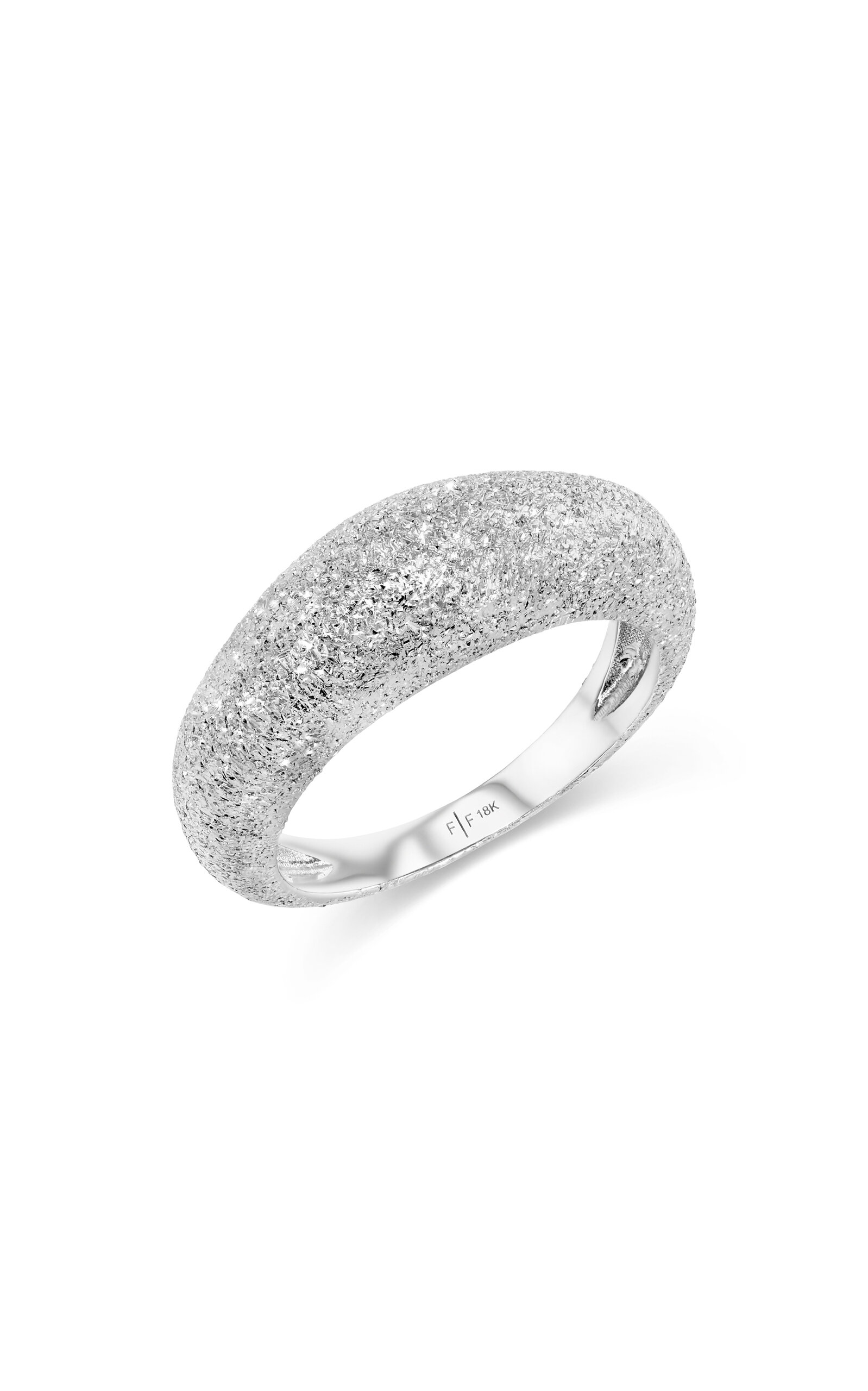 Cloudust 18K White Gold Ring