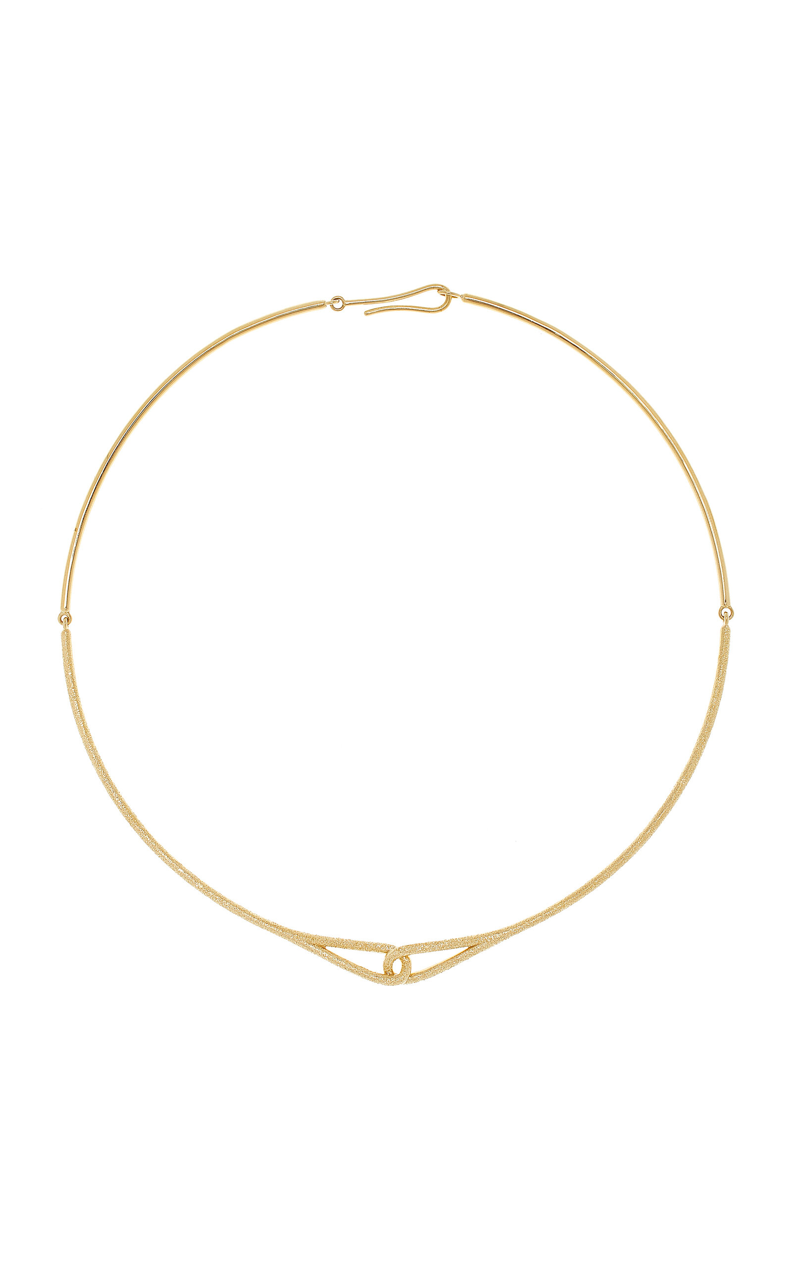 FUTURE FORTUNE MINI KNOT 18K YELLOW GOLD NECKLACE 