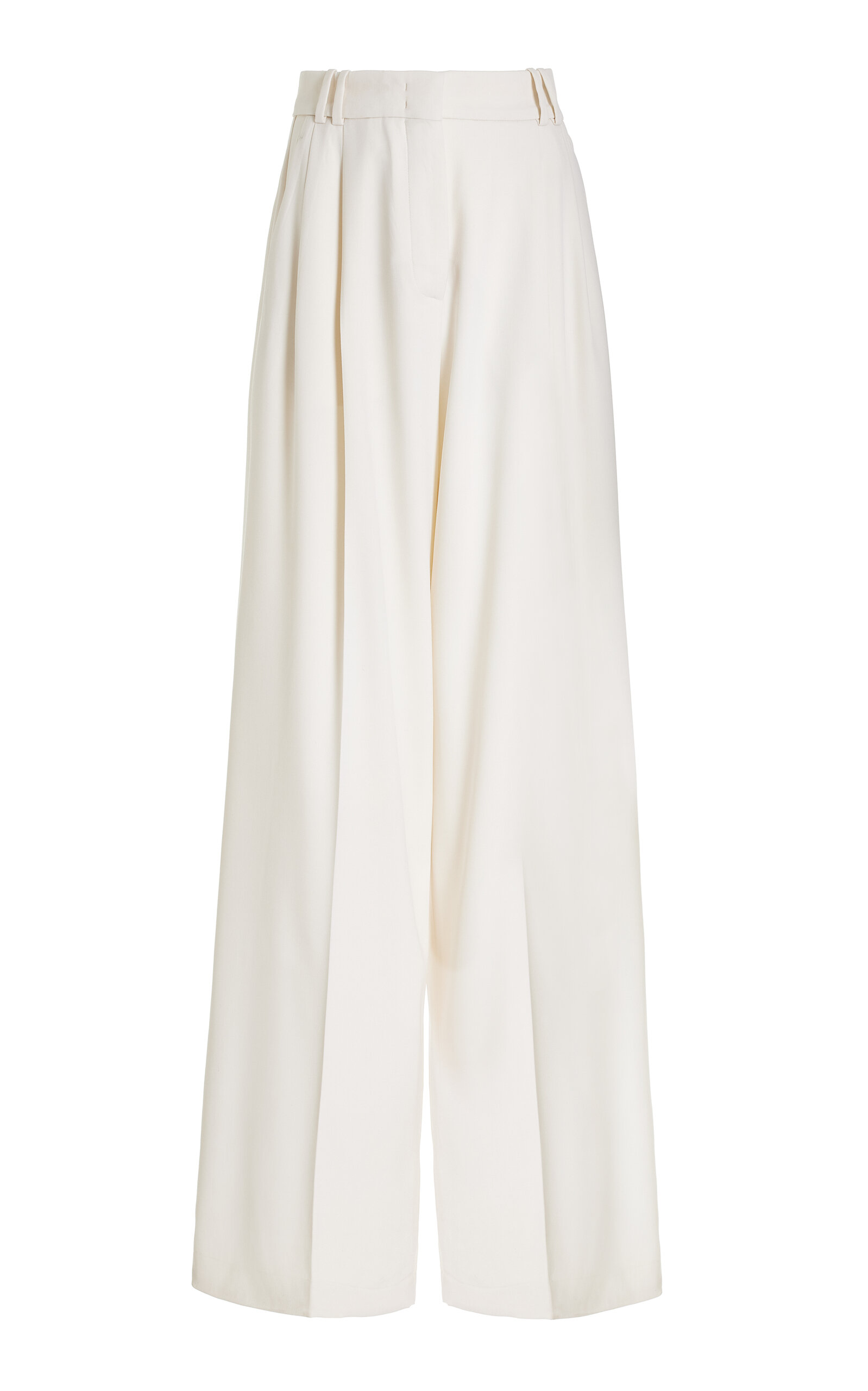 Shop Another Tomorrow Stretch-wool Pants In Off-white