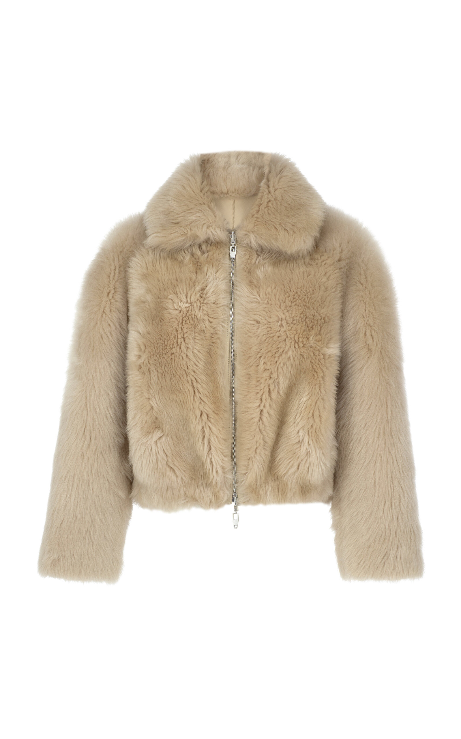 Zeynep Arcay Shearling Jacket In White