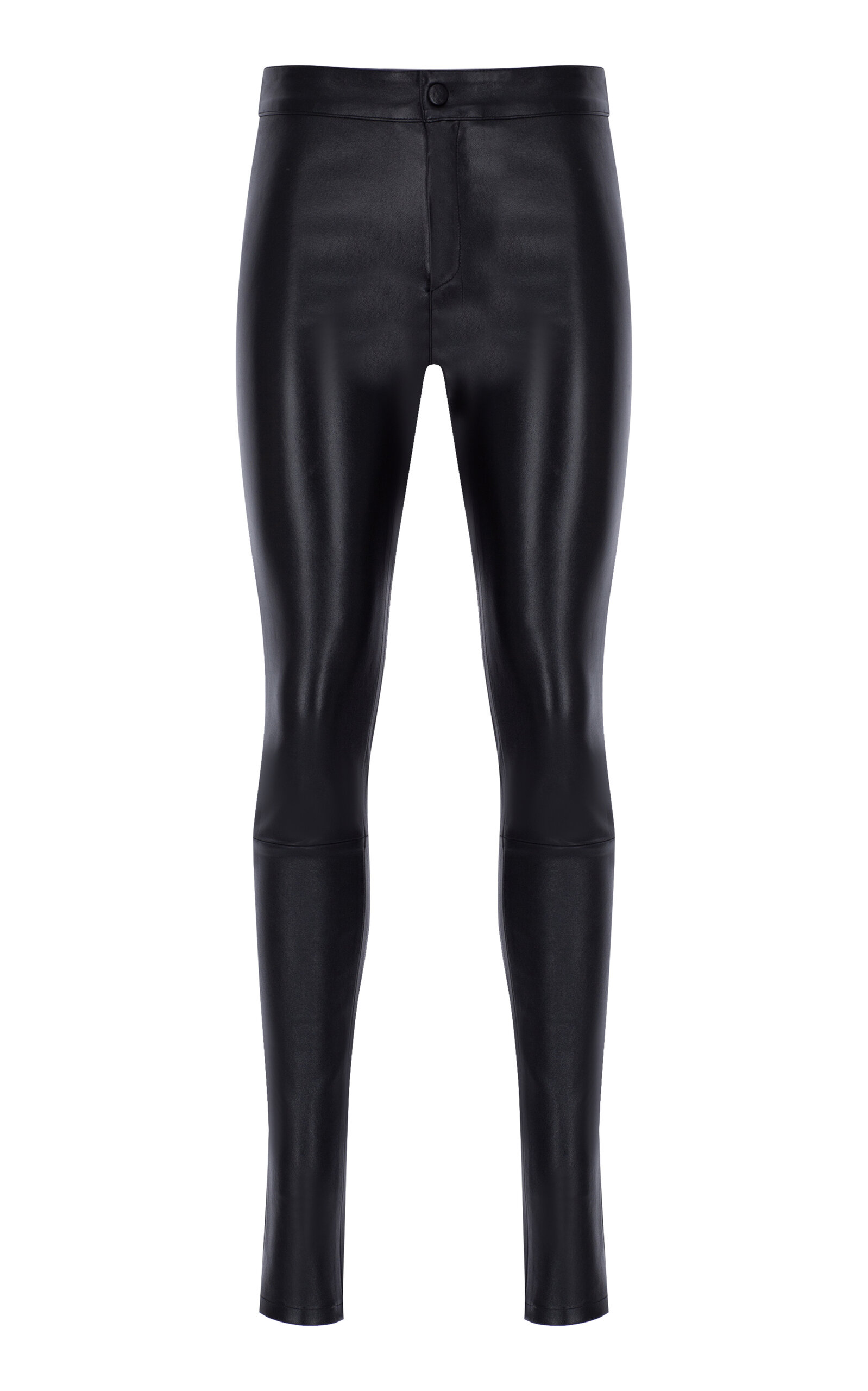 Zeynep Arçay Low-Rise Leather Skinny Pants