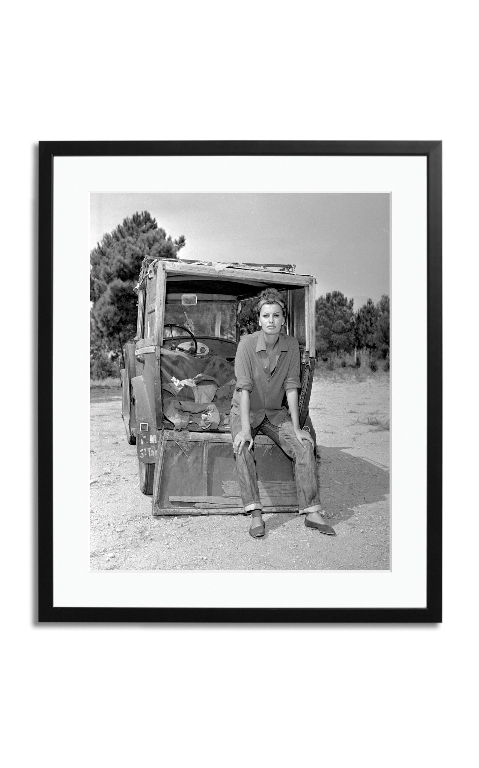 Shop Sonic Editions Sophia Loren On Holiday Photography Print In Black