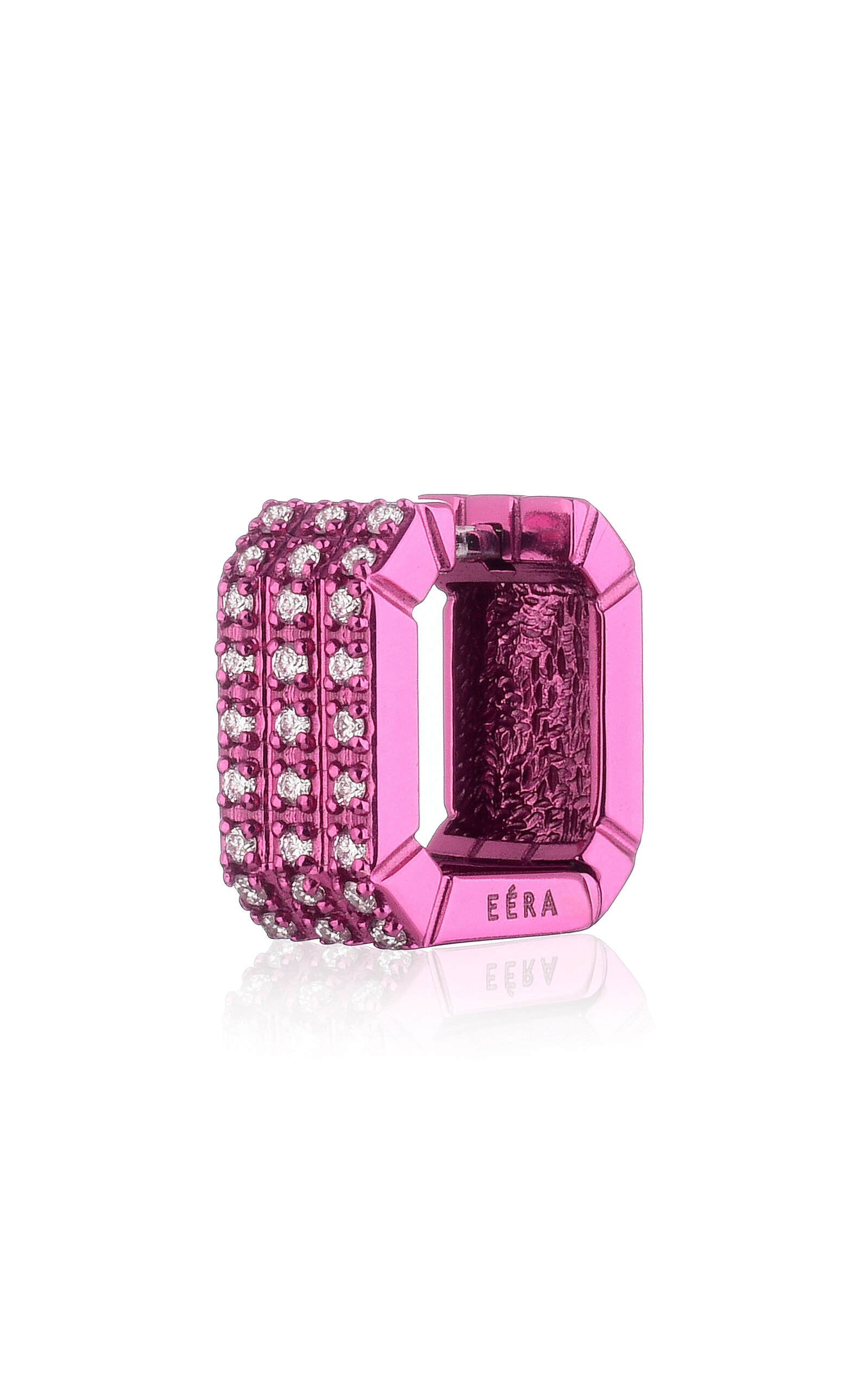 Shop Eéra 18k White Gold Candy Earring In Fuchsia