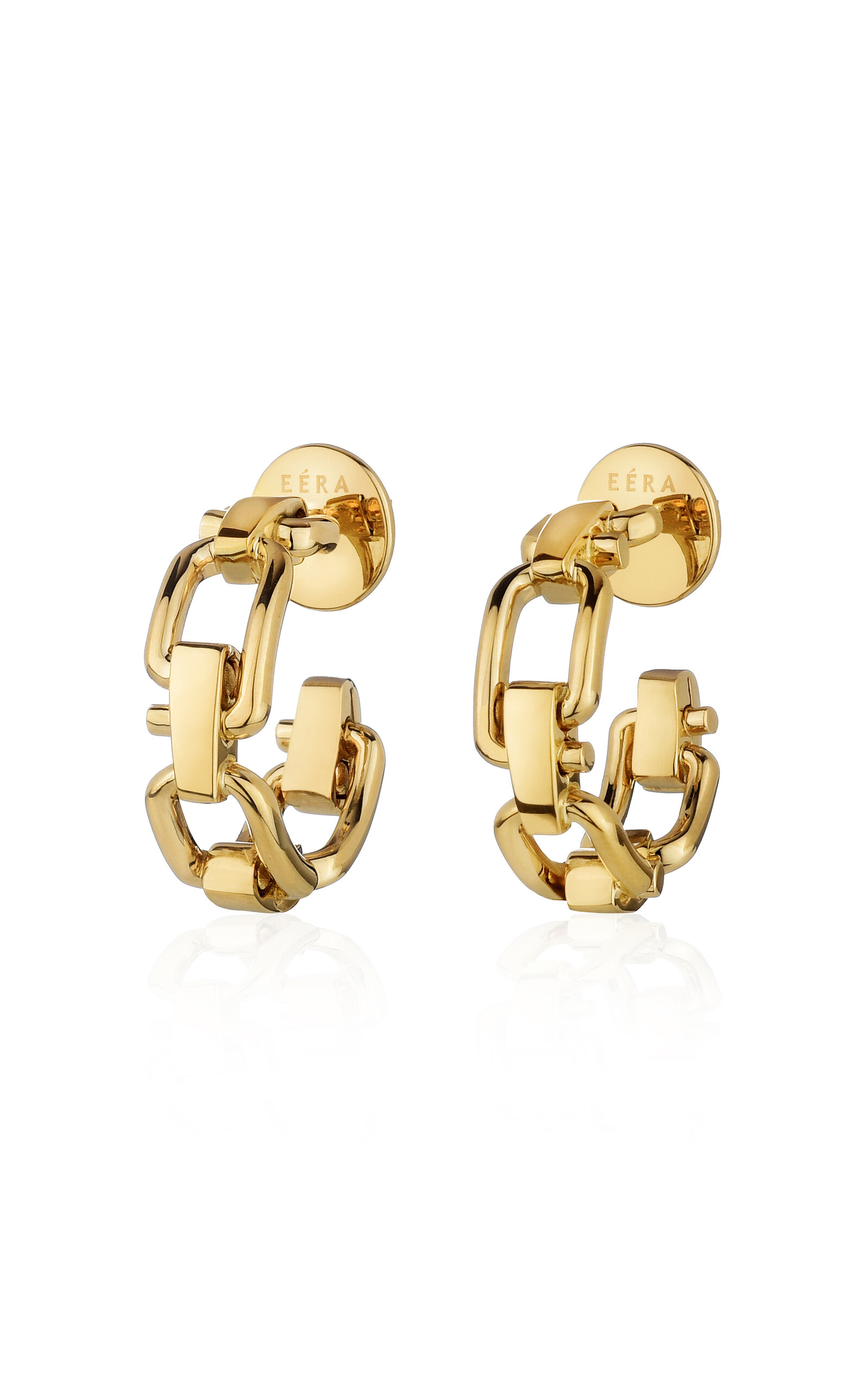 Shop Eéra 18k Yellow Gold Reine Hoops Earring