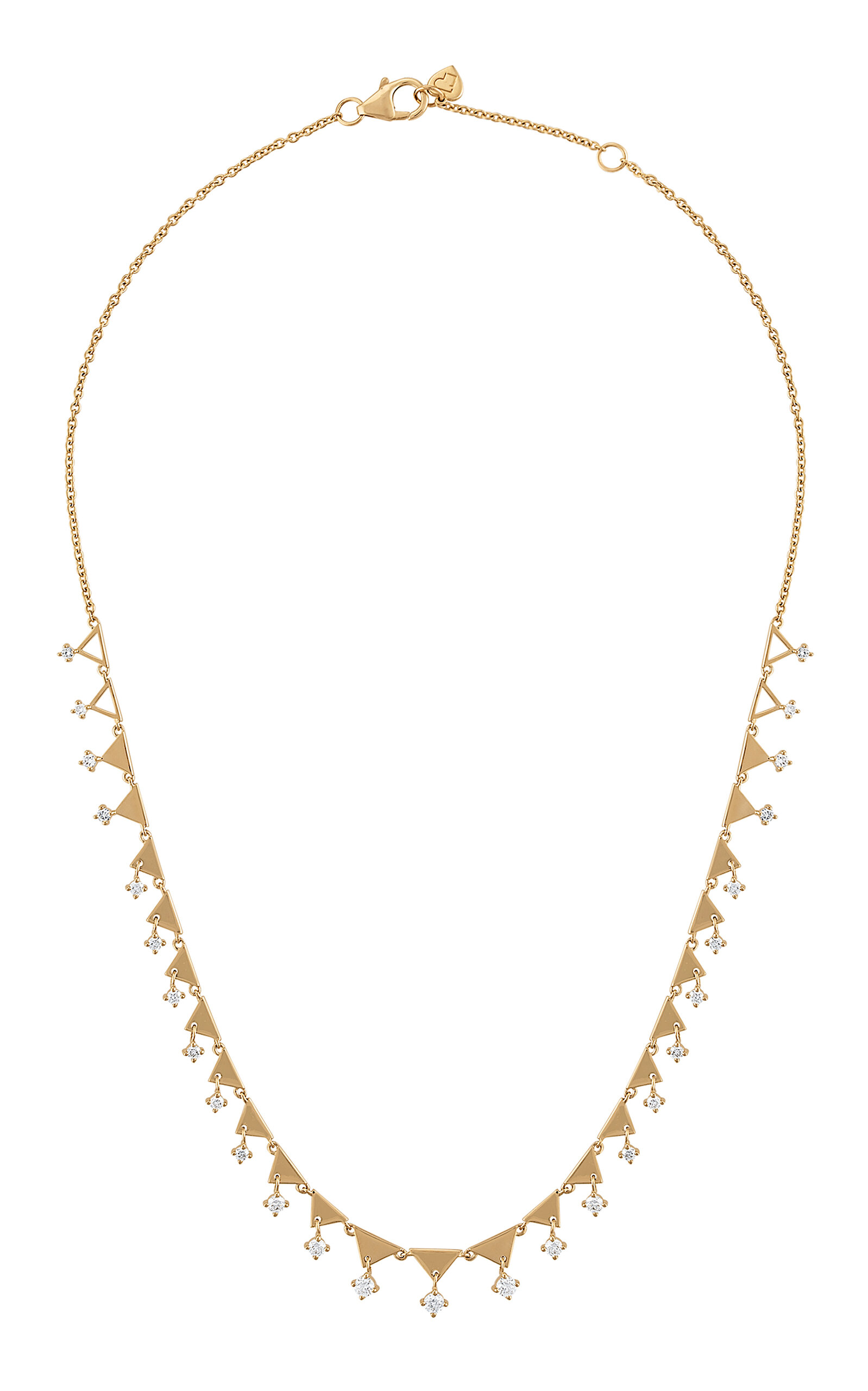 Shine 14K Yellow Gold Diamond Necklace