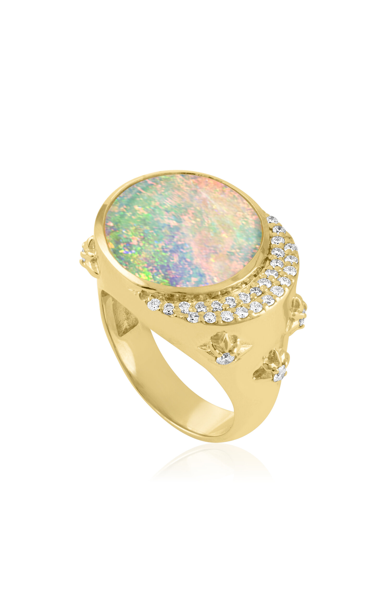 Celeste 14K Yellow Gold Opal Ring