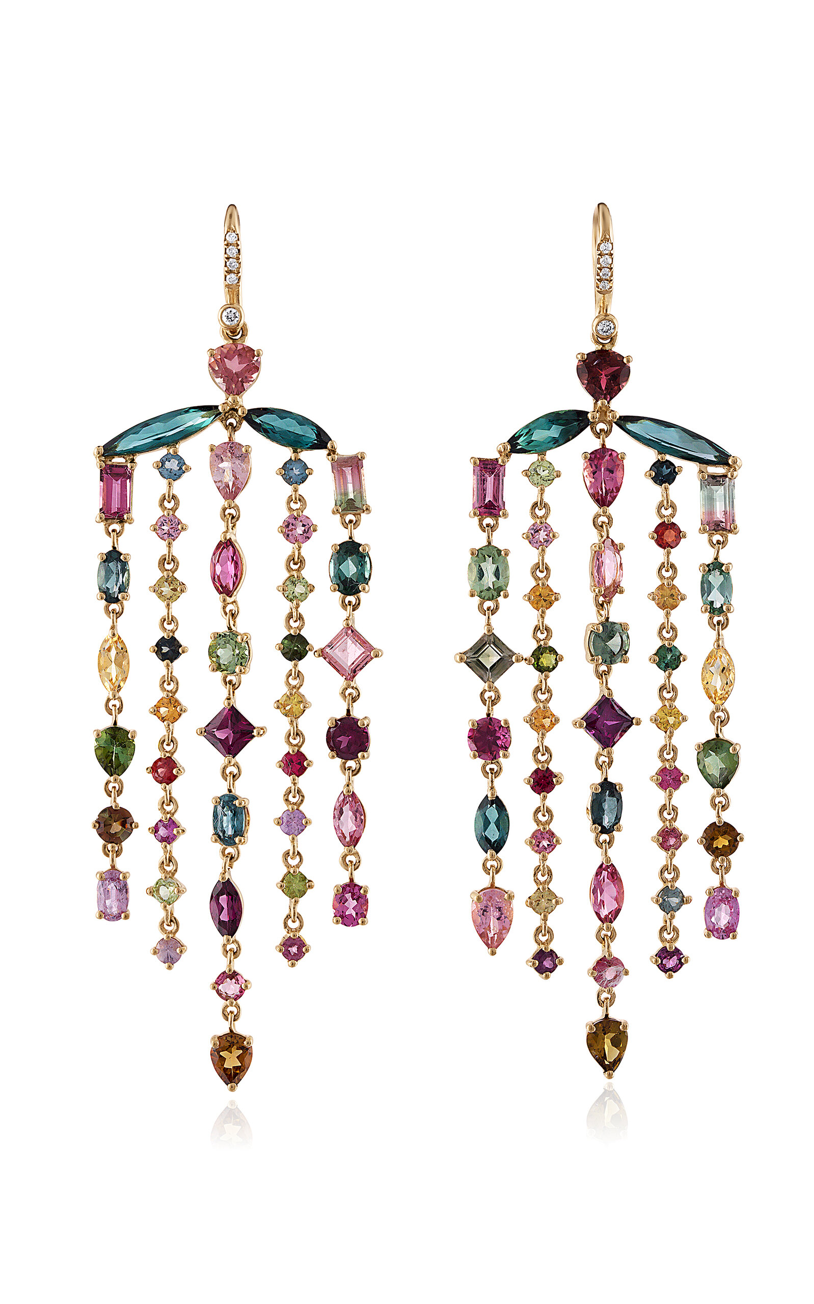 Tourmaline 14K Yellow Gold Earrings