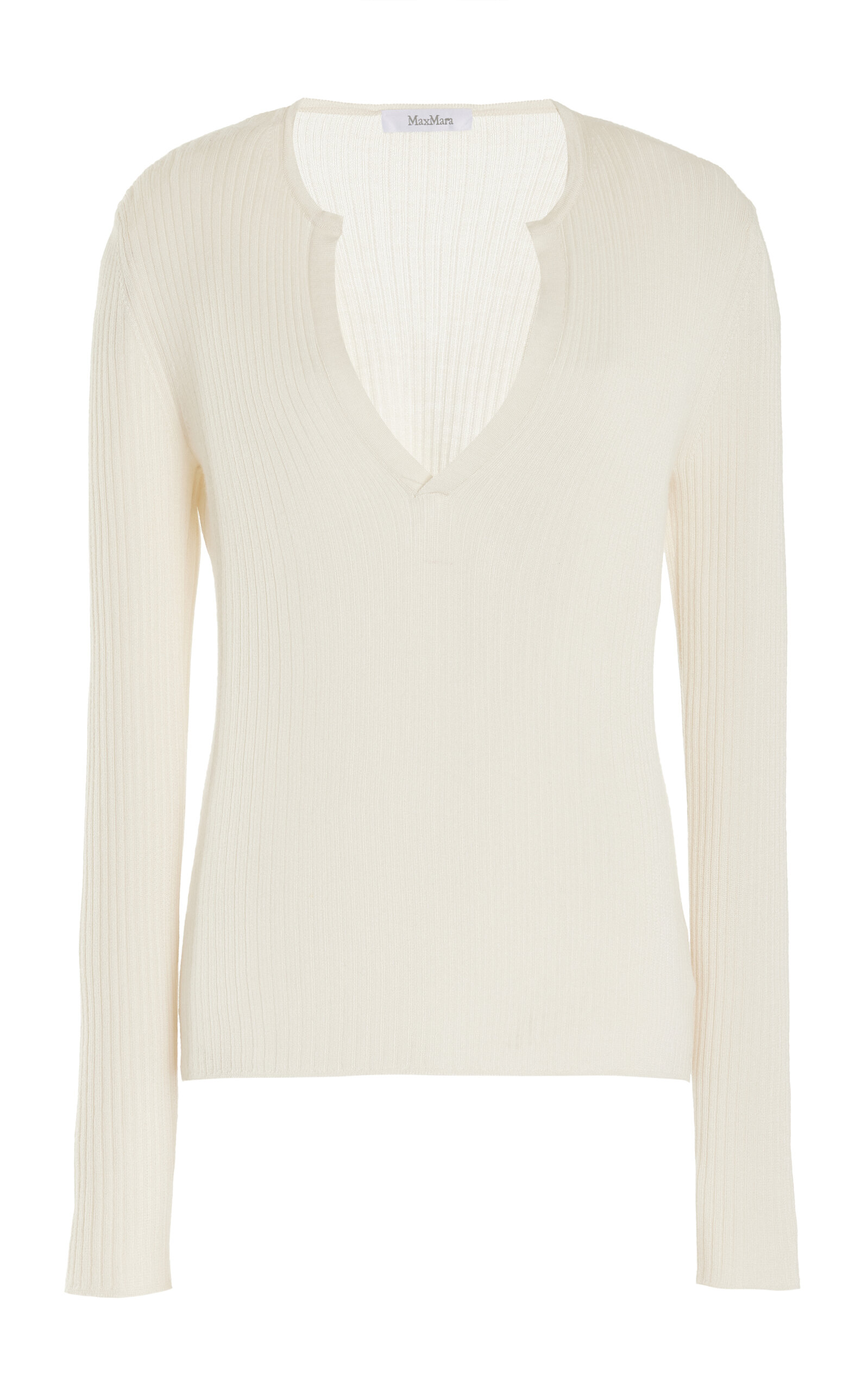 Shop Max Mara Urlo Silk-cashmere Sweater In Neutral