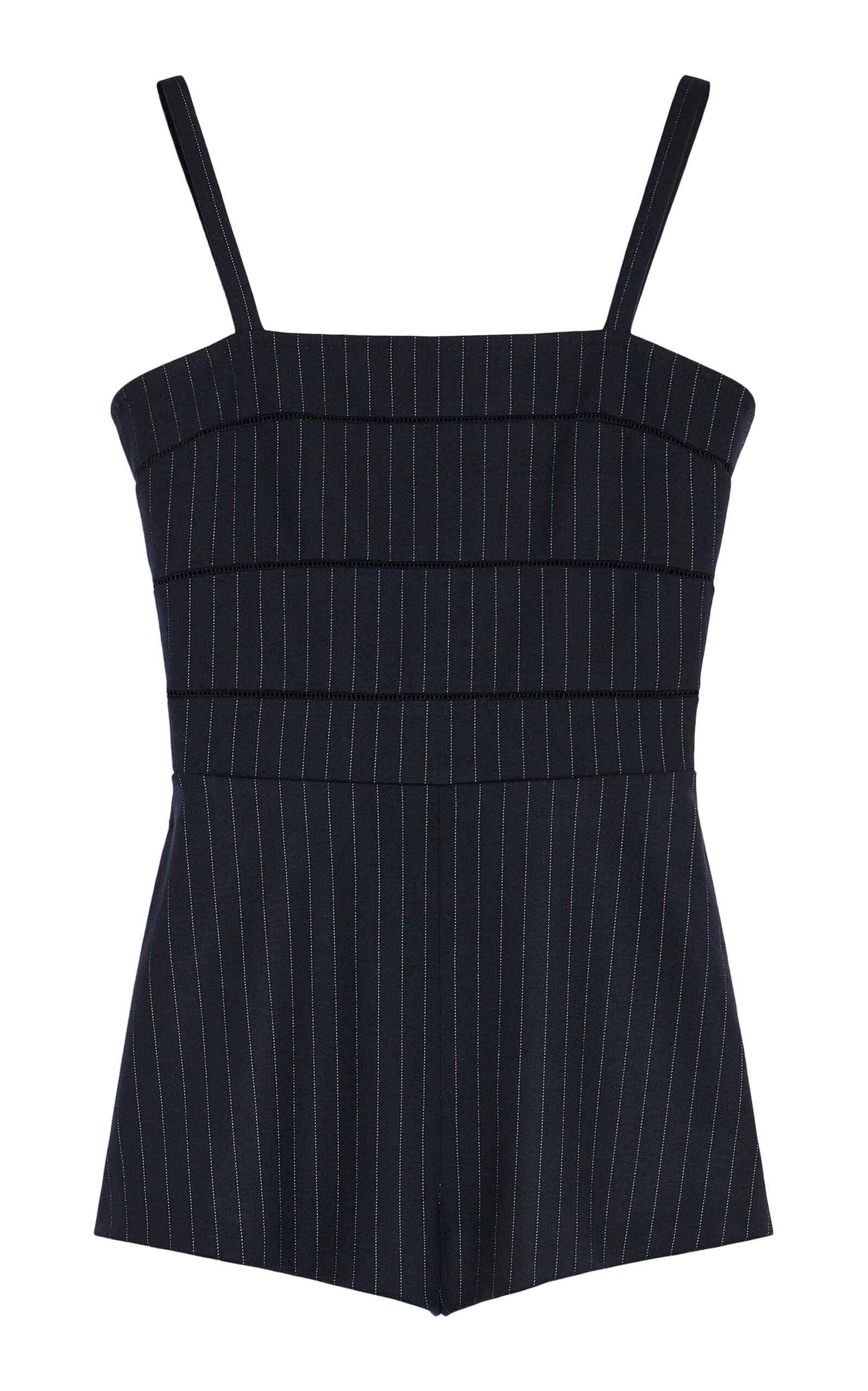 Shop Max Mara Anfora Wool Jumpsuit In Navy