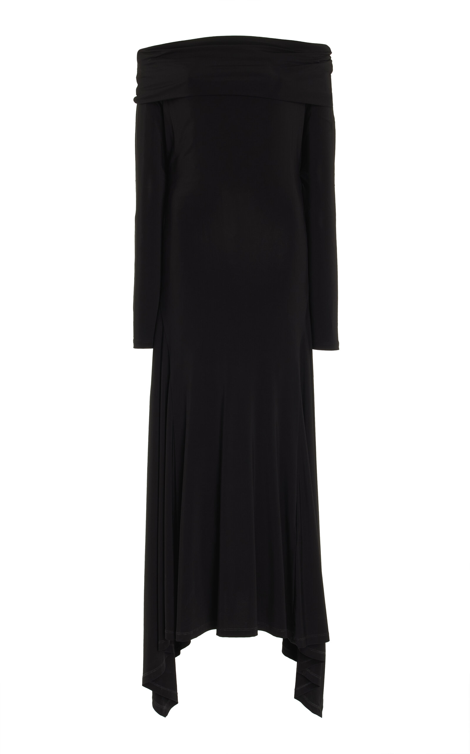 Shop Max Mara Gerla Jersey Dress In Black