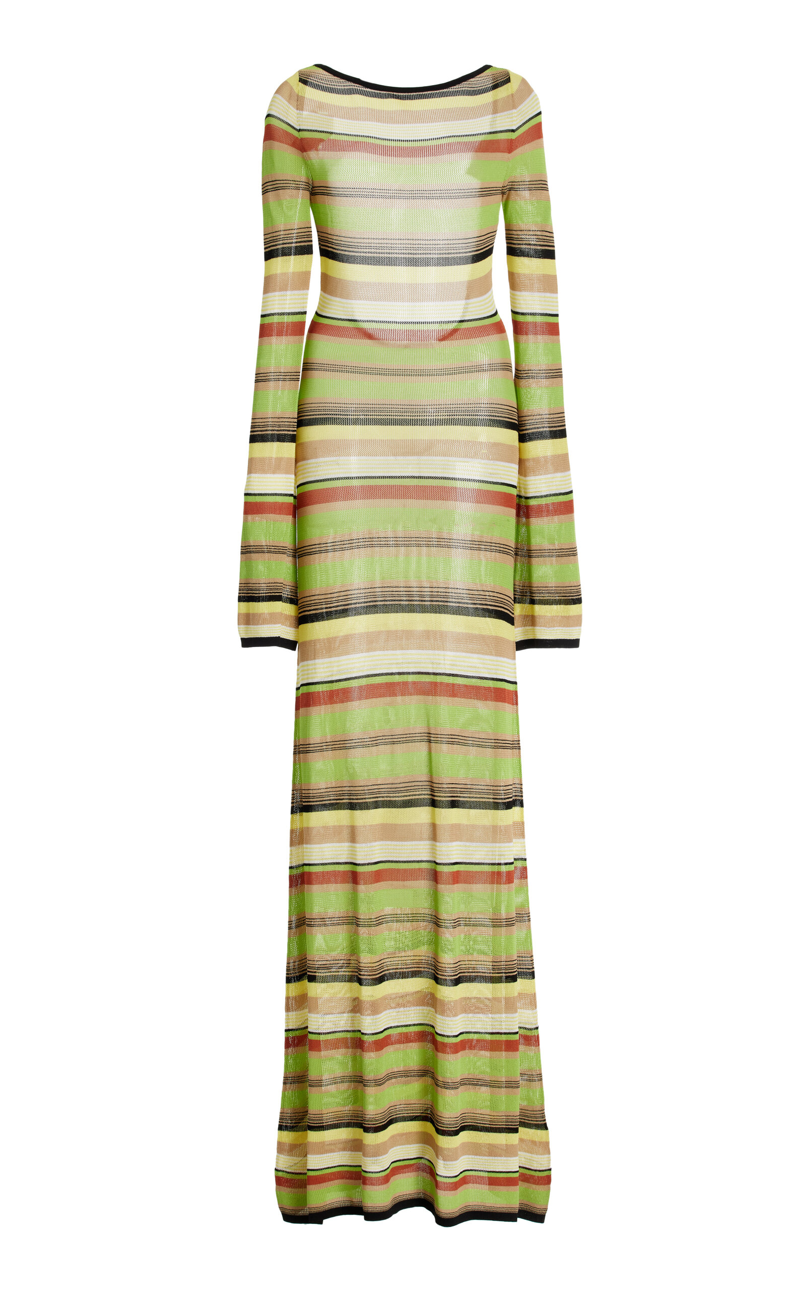 SIR COASTLINE OPEN-BACK STRIPED MAXI DRESS 