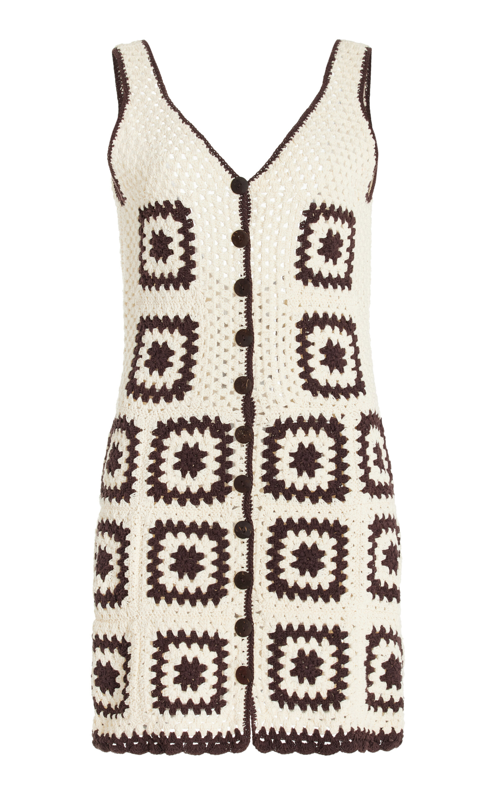 Exclusive Baia Crocheted Cotton Mini Dress