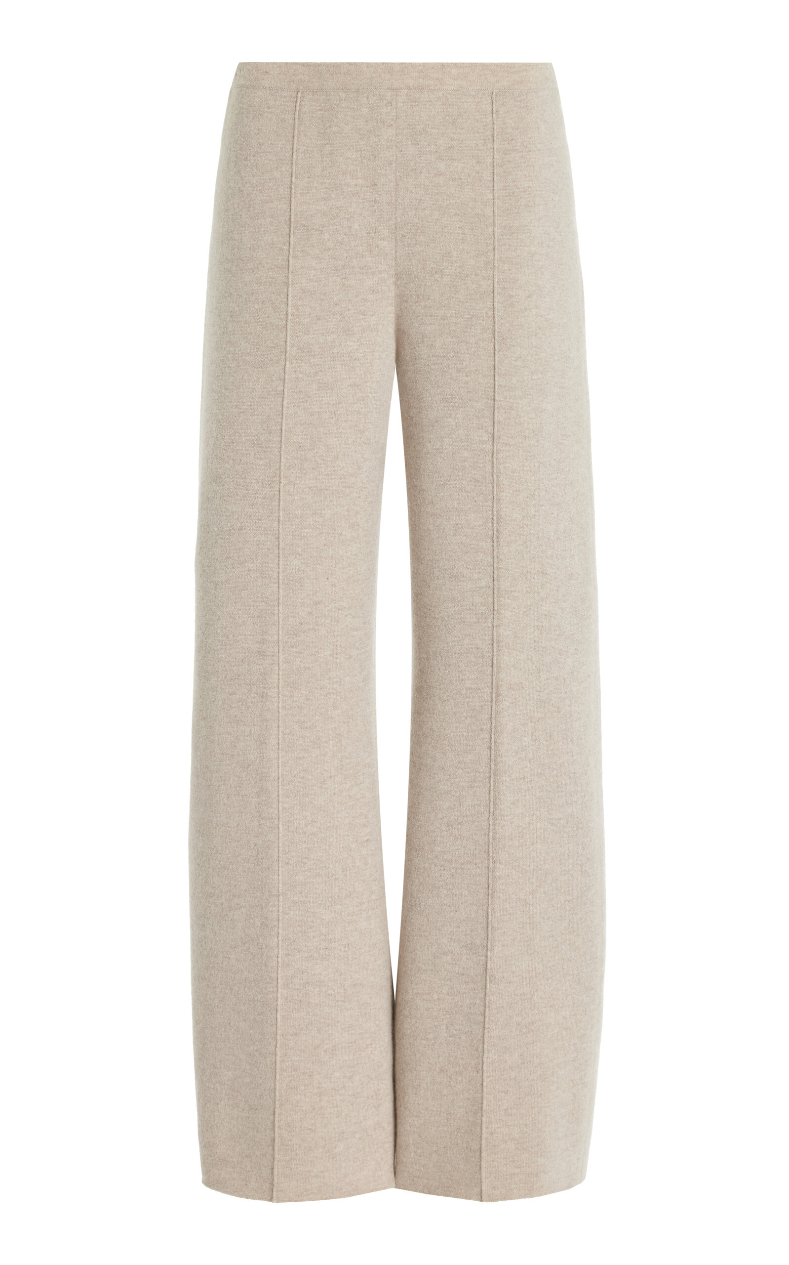 Knit Cashmere-Silk Straight-Leg Pants