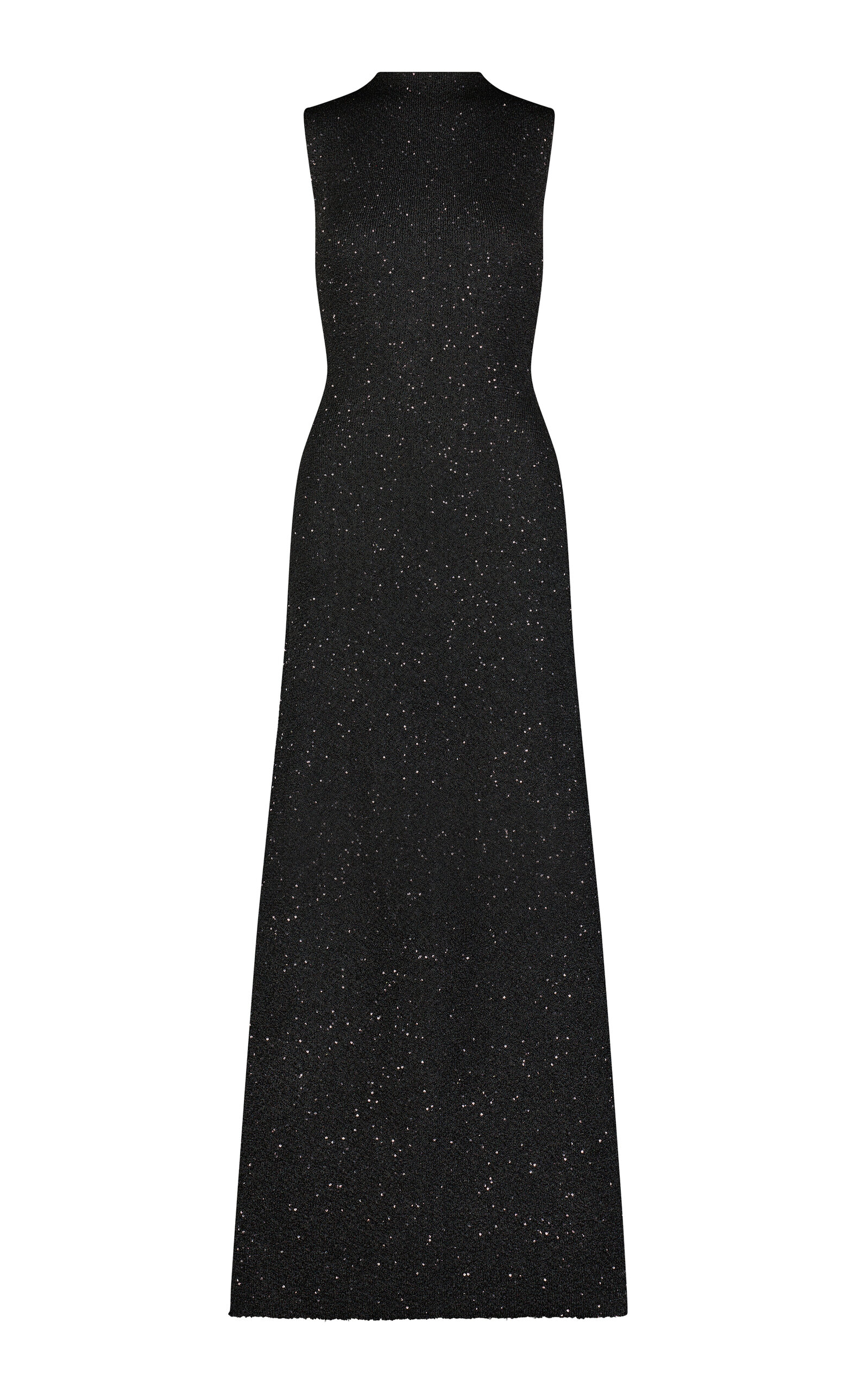 Shop Lela Rose Sequin Knitted Gown In Black