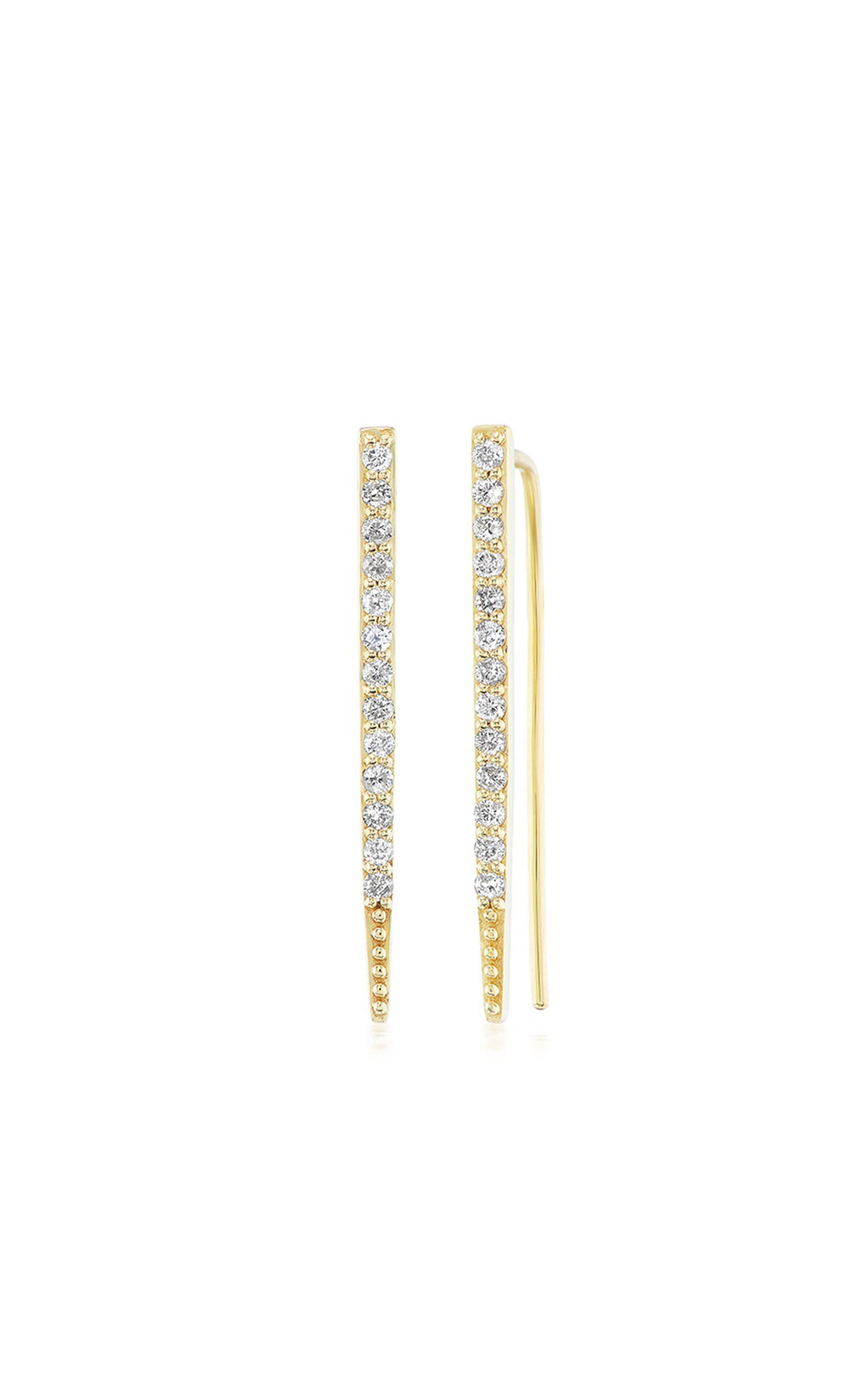 Shop Sheryl Lowe 14k Yellow Gold Diamond Earrings