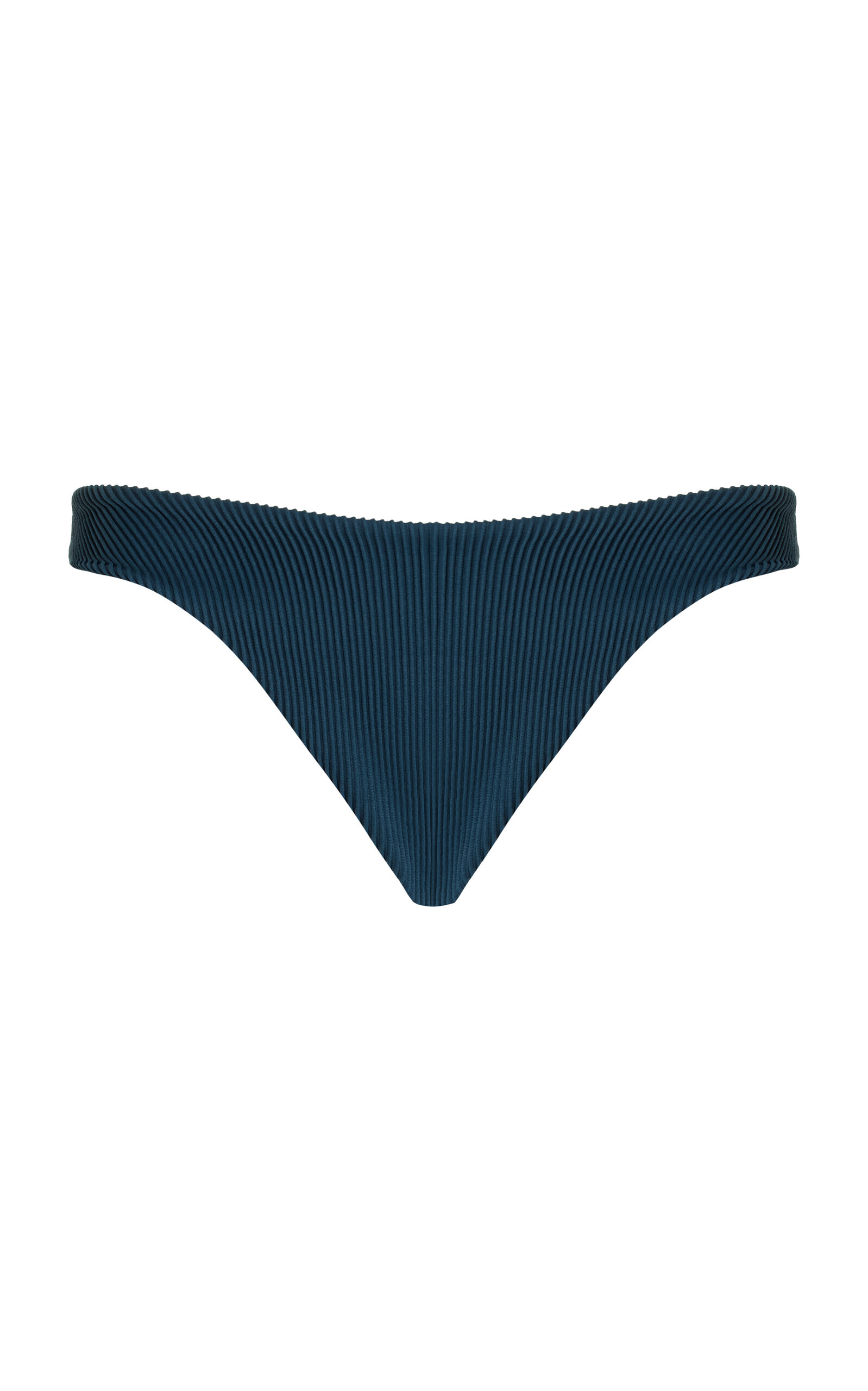 Shop Haight Agatha Ribbed Bikini Top In Blue