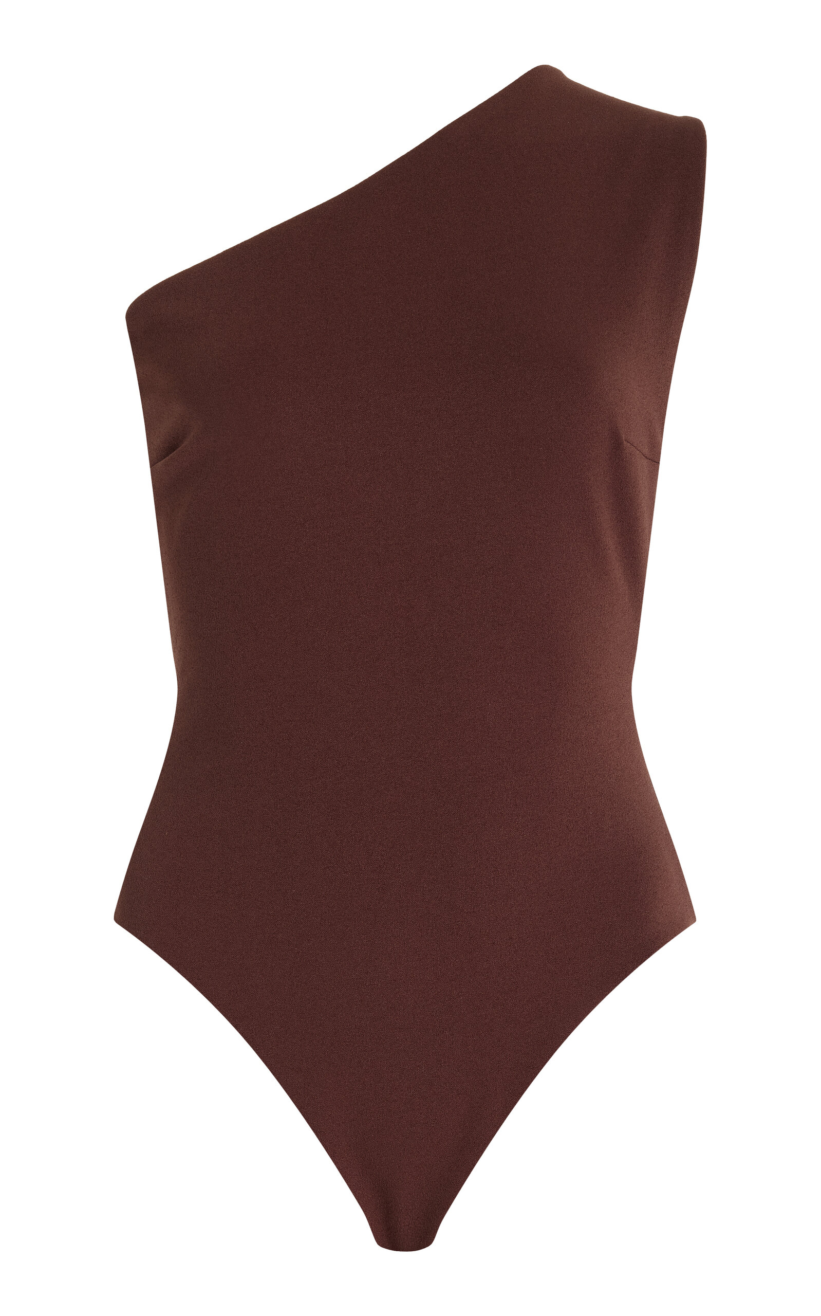 Shop Haight Luisa Crepe One-piece Swimsuit In Brown