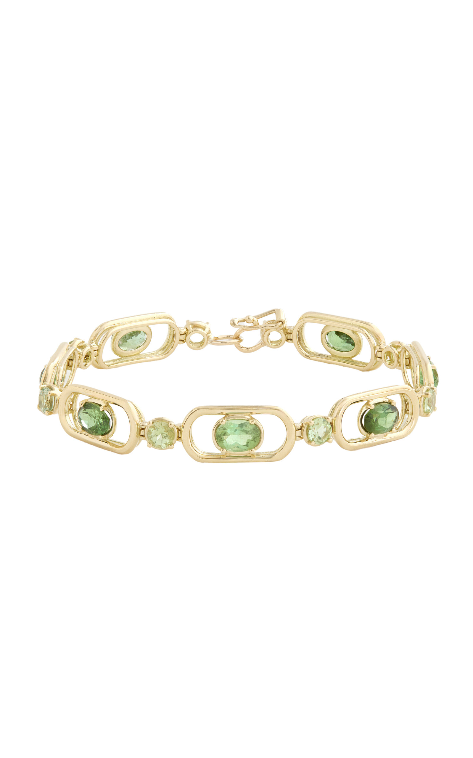 18K Yellow Gold Tourmaline Bracelet