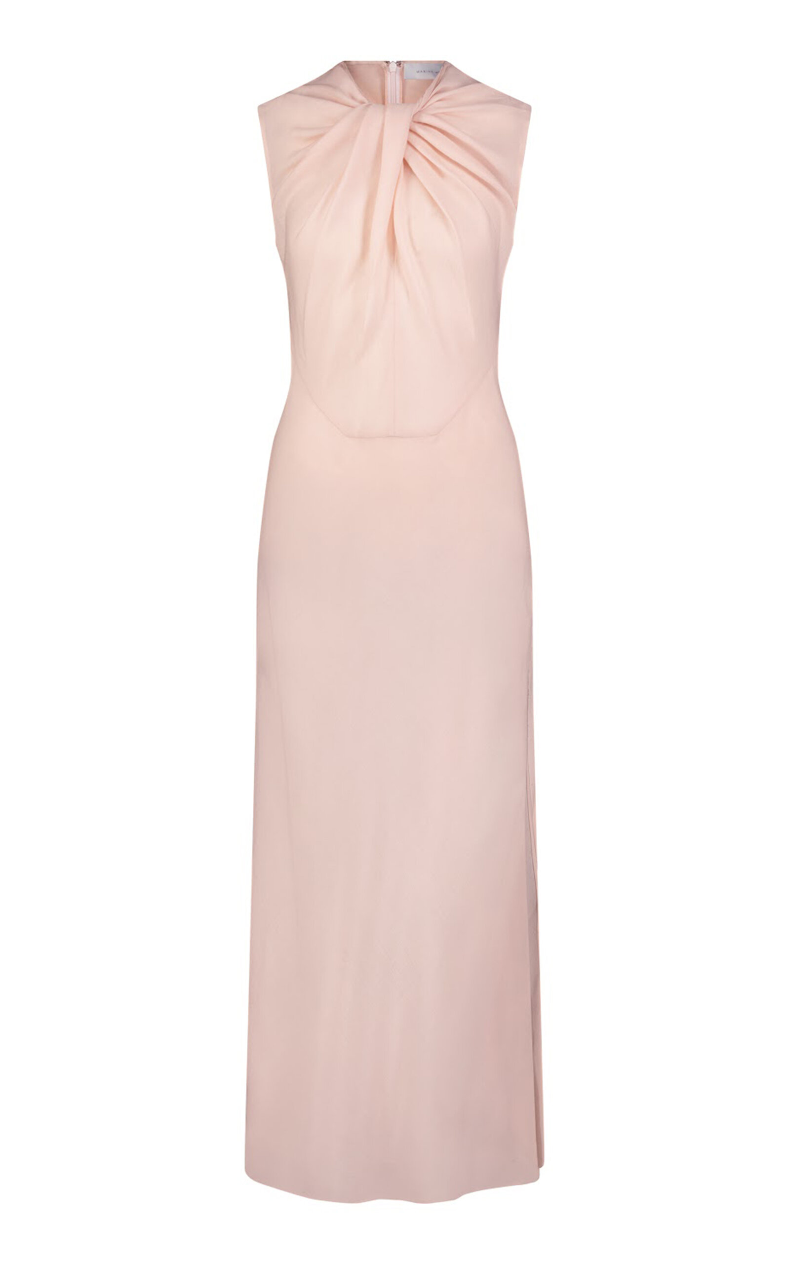 Shop Marina Moscone Wool Dress In Light Pink