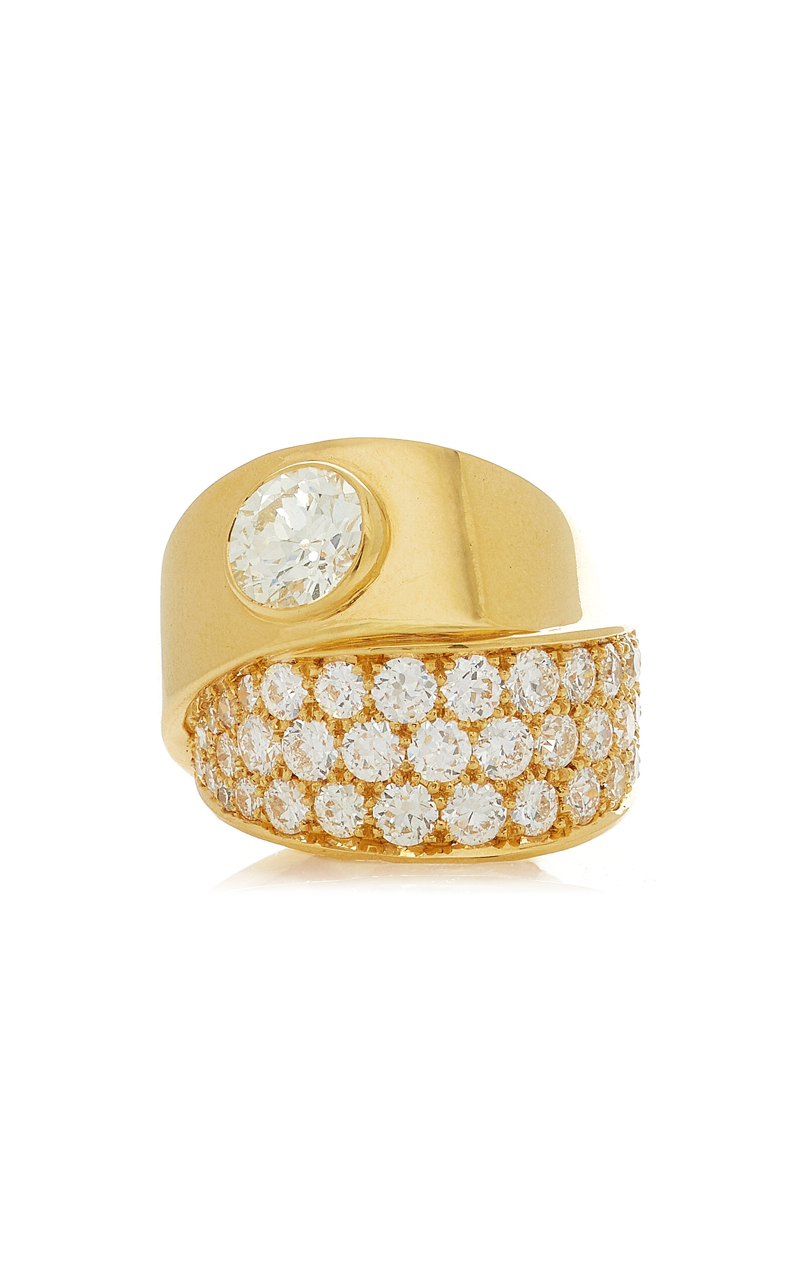 20K Yellow Gold Diamond Ring