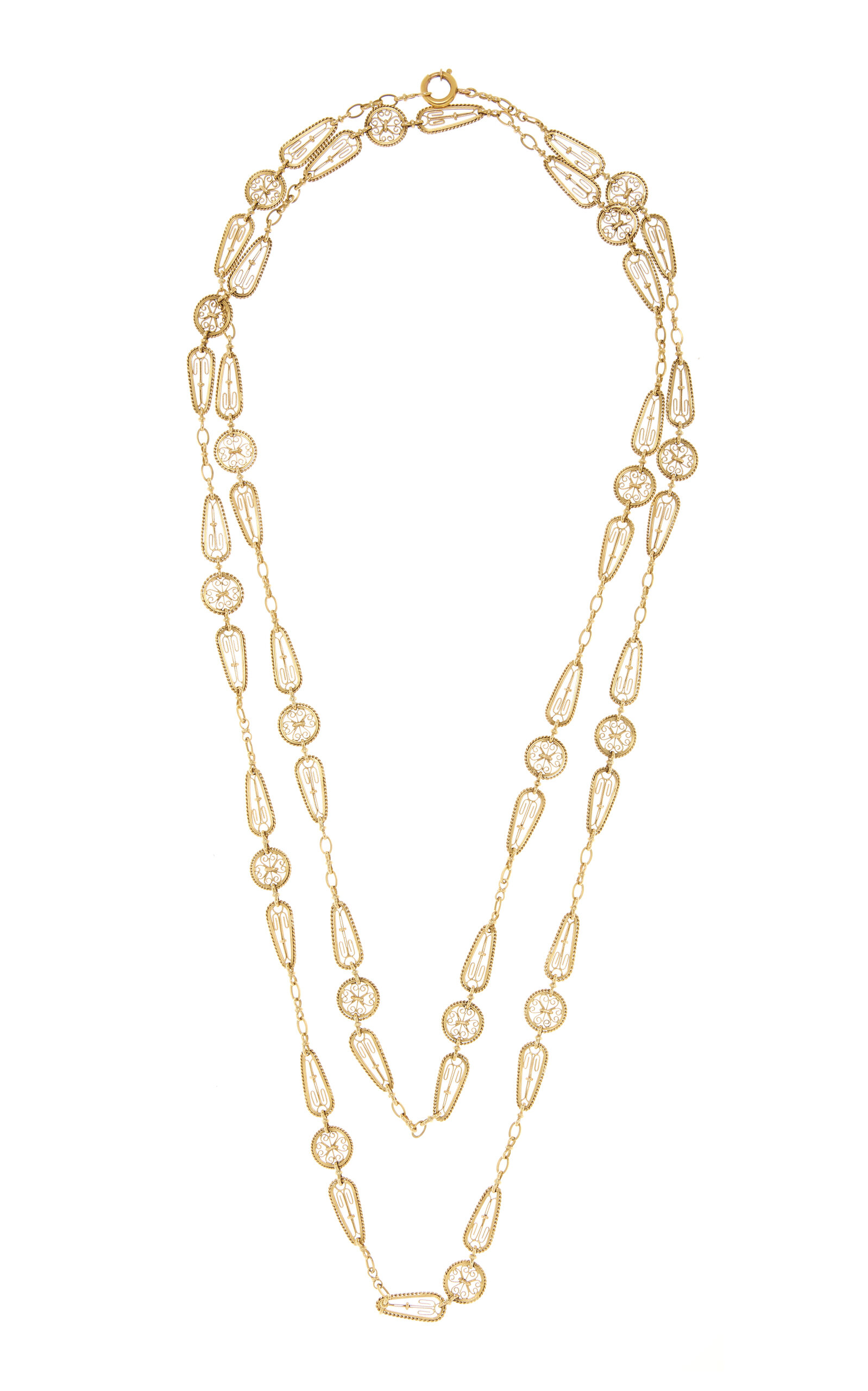 Victorian 18K Yellow Gold Necklace