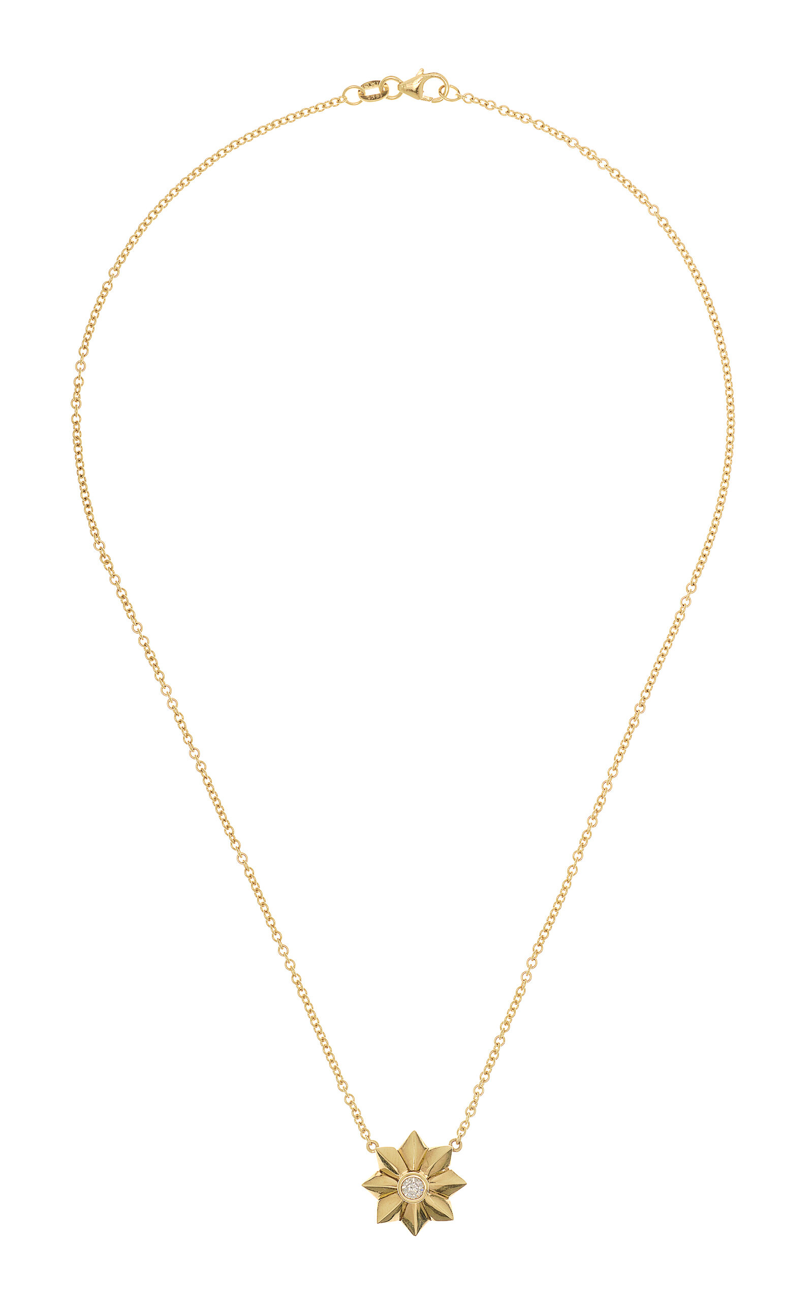 Penacho 18K Yellow Gold Diamond Necklace