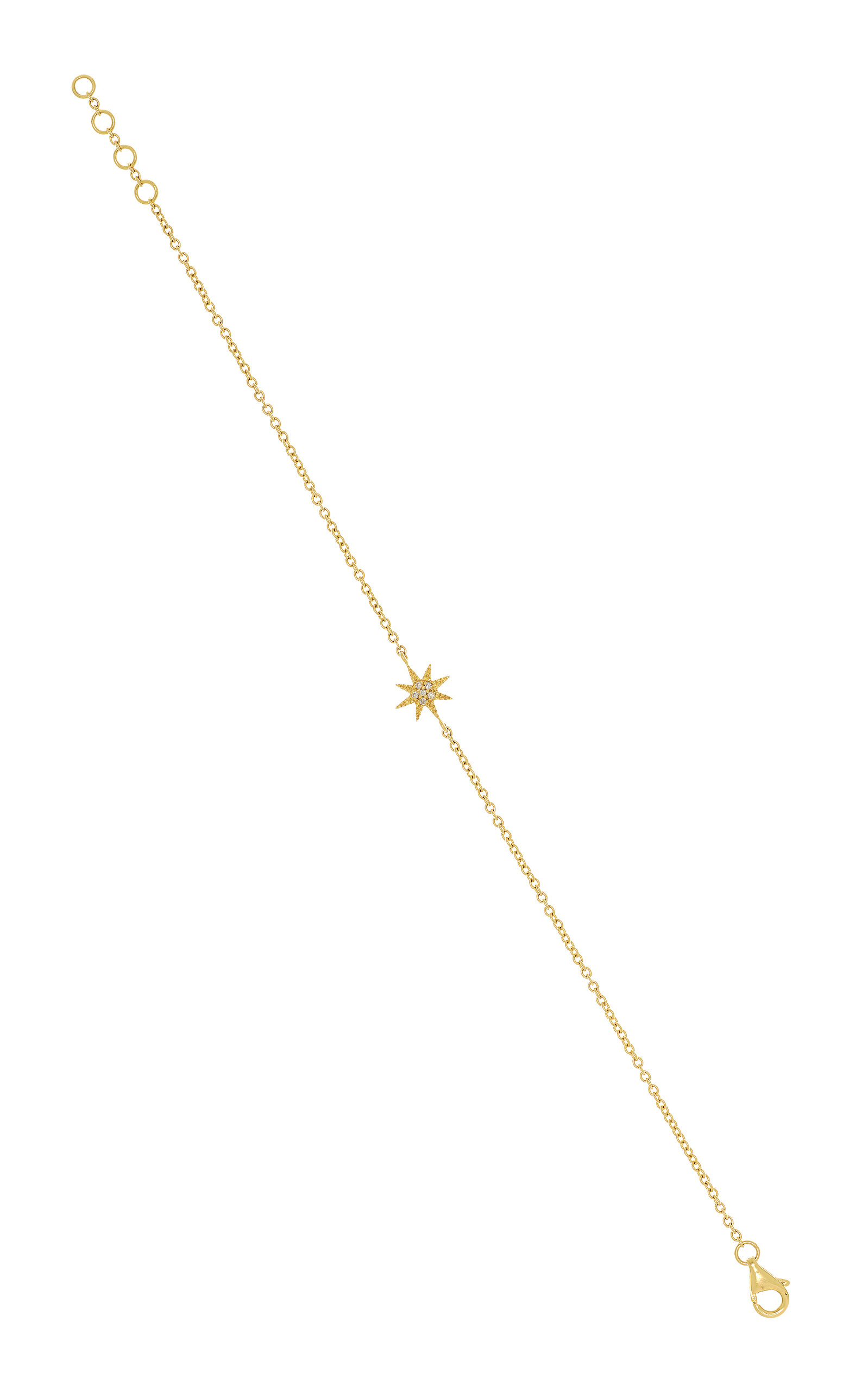 Shop Colette Jewelry Single Star 18k Yellow Gold Diamond Bracelet