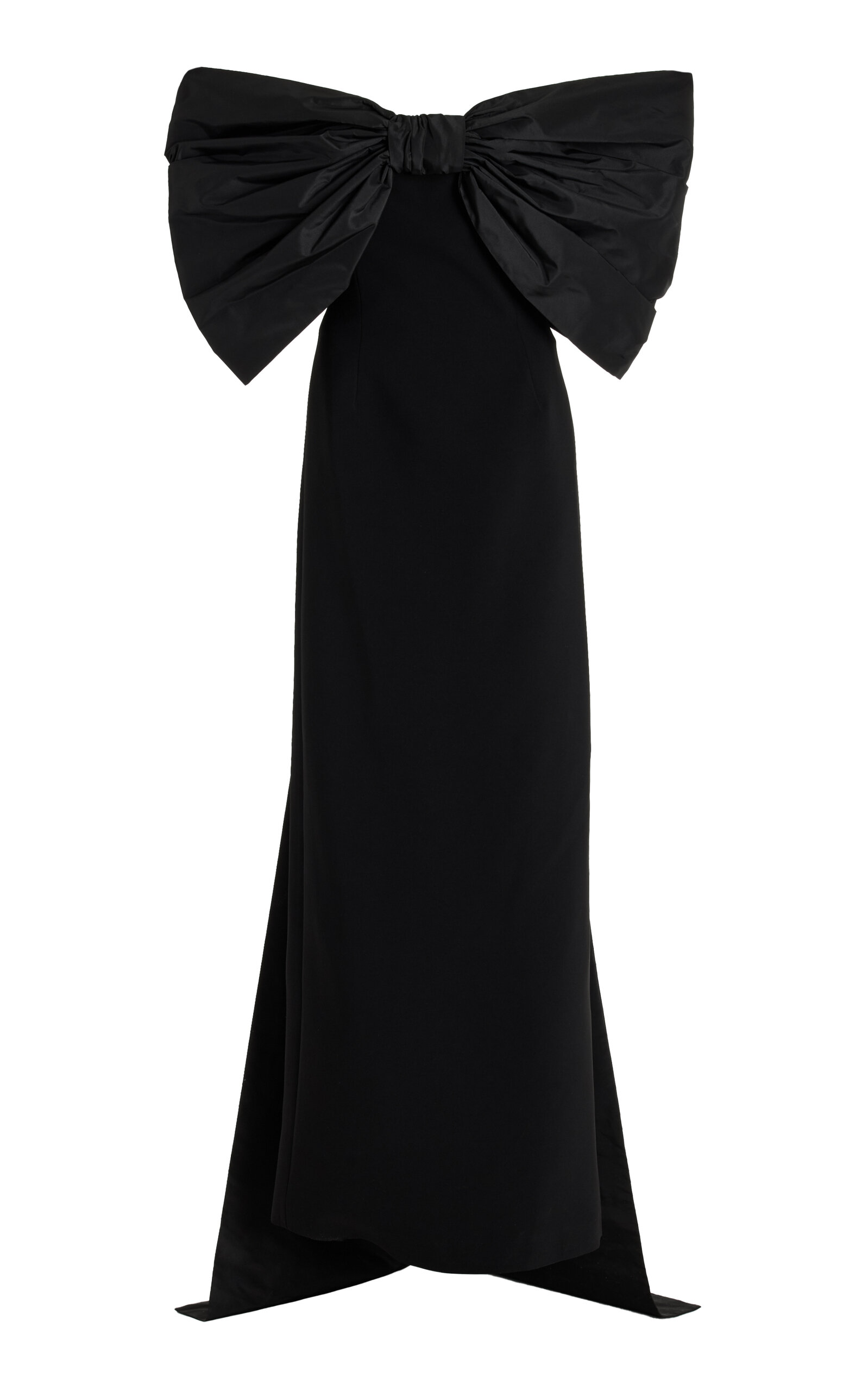 Shop Ila Exclusive Saint Crepe Gown In Black