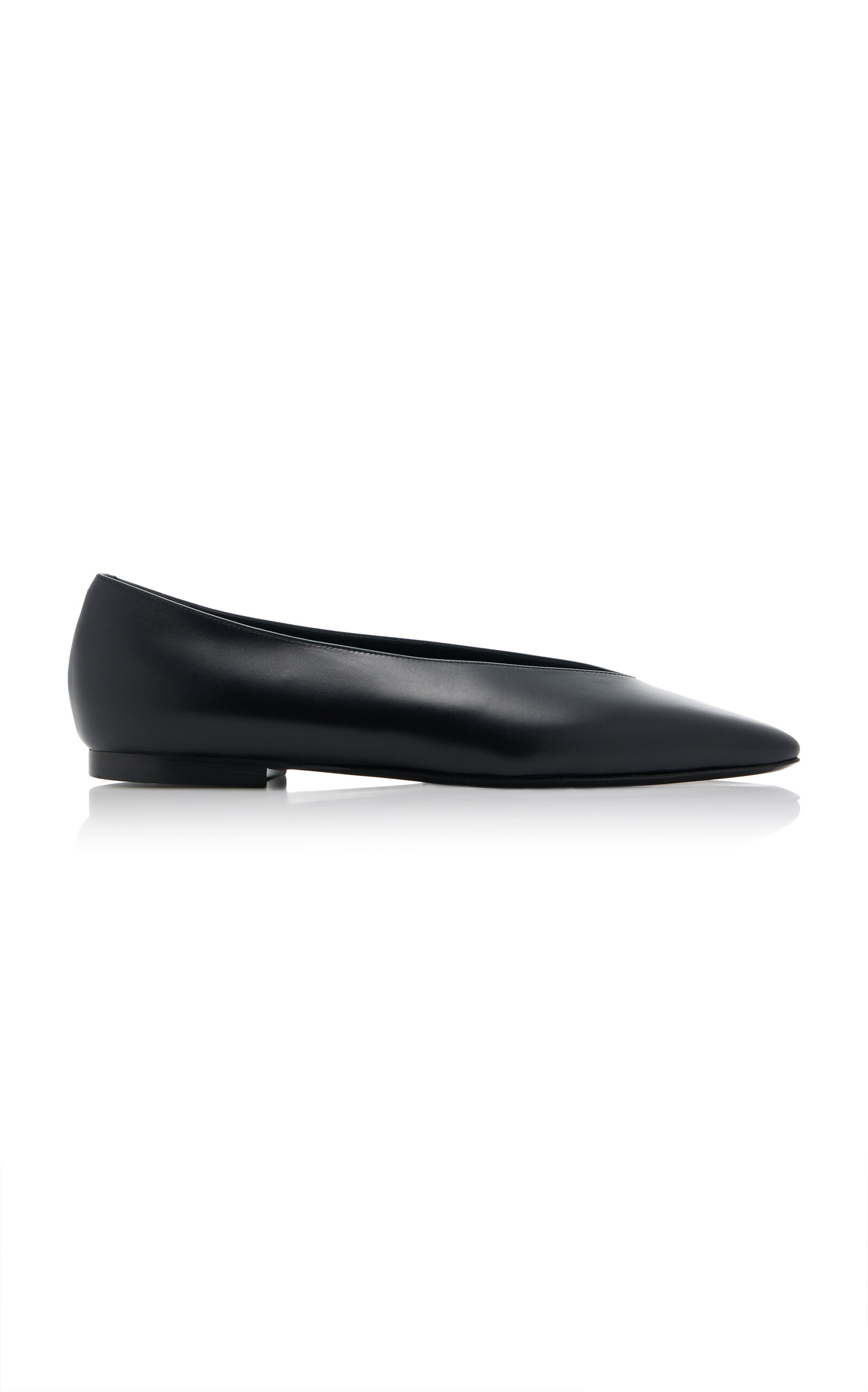 Pointed Leather Ballet Flats