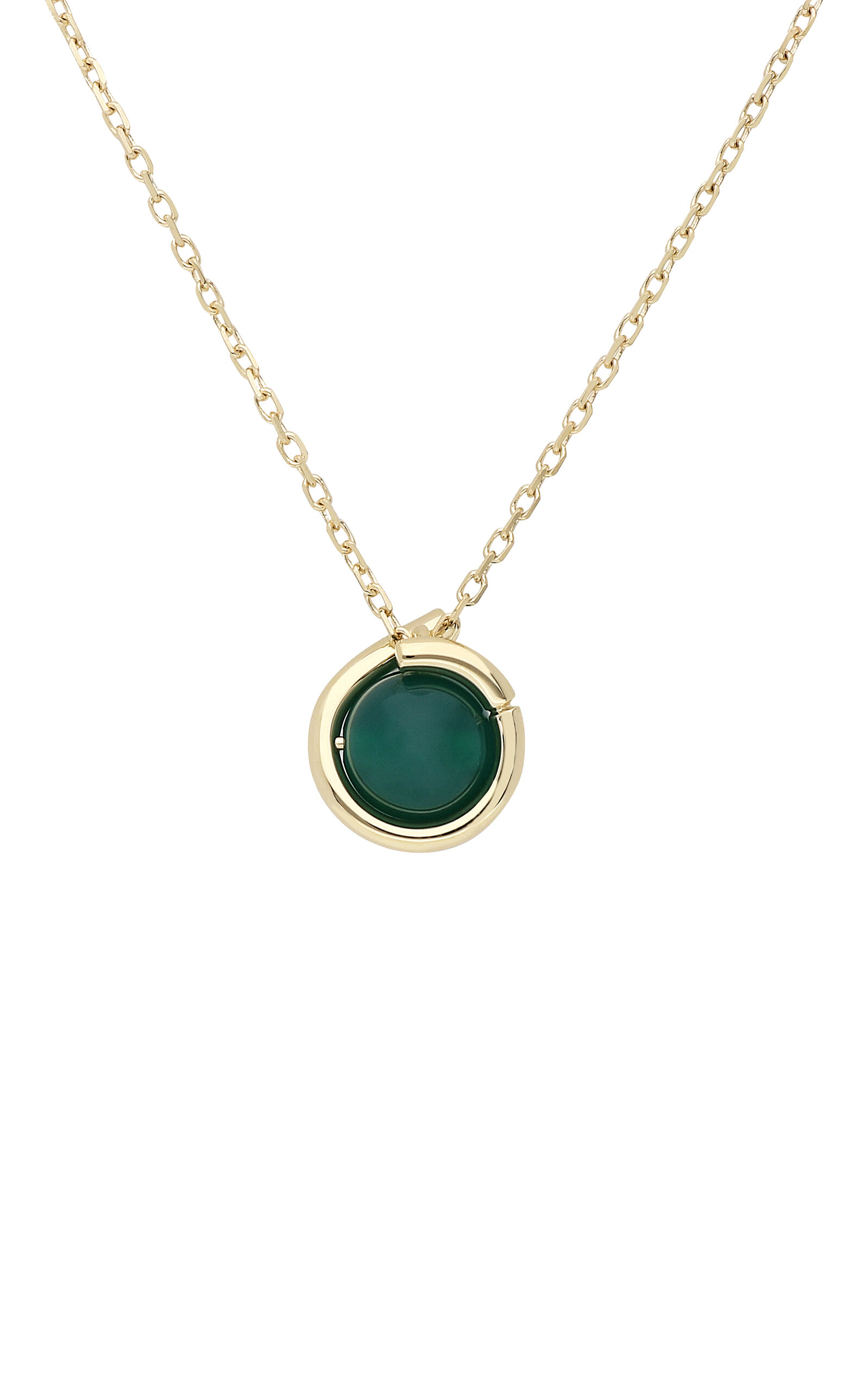 Oera 18K Fairmined Yellow Gold Agate Necklace