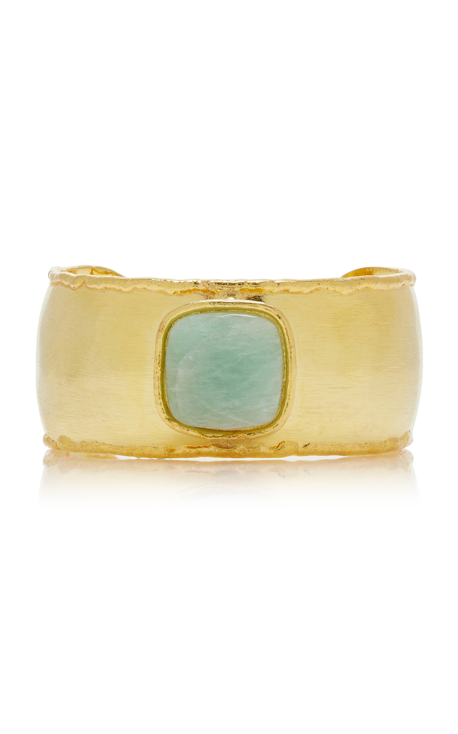 Mirage Amazonite 22K Gold-Plated Cuff