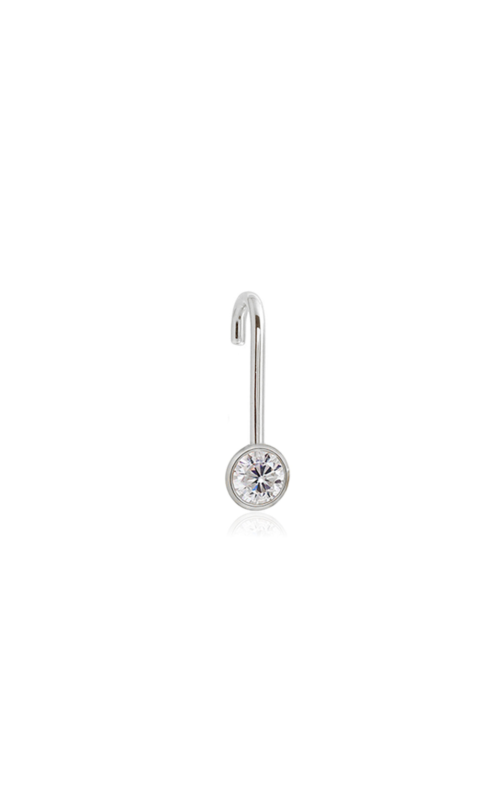 Shop Katkim Diamond Oasis 18k White Gold Single Earring