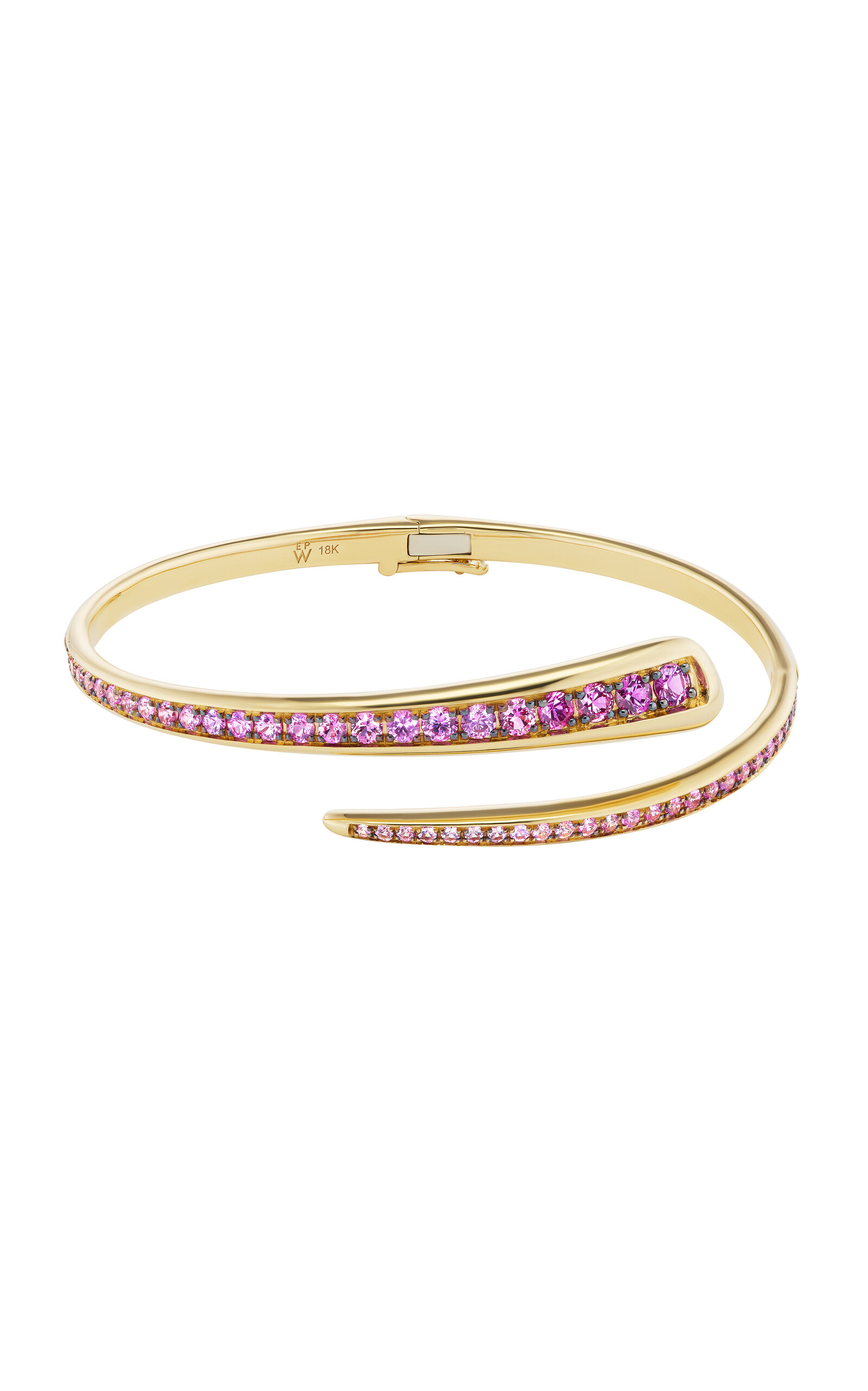 Wrap 18K Yellow Gold Sapphire Bracelet