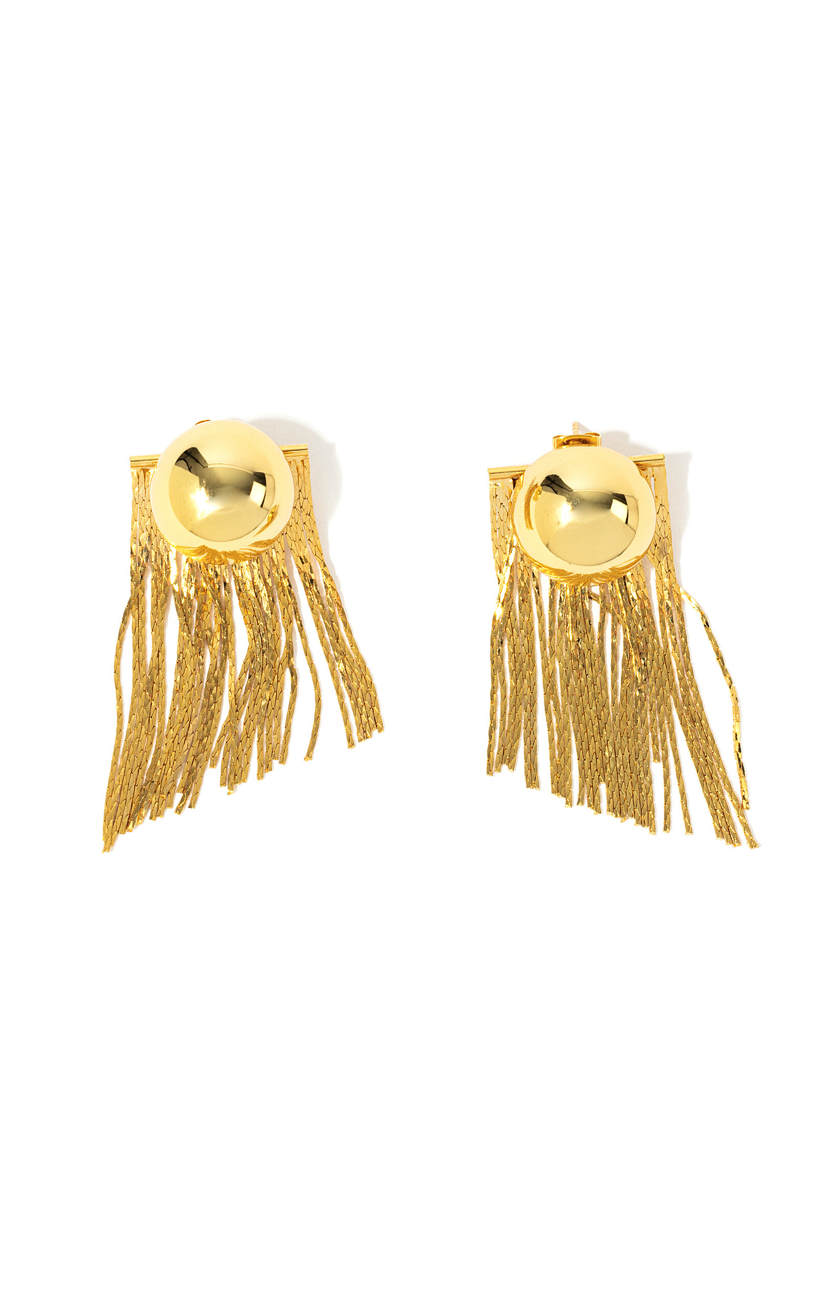 Shop Pearl Octopuss.y Medusa Earrings In Gold