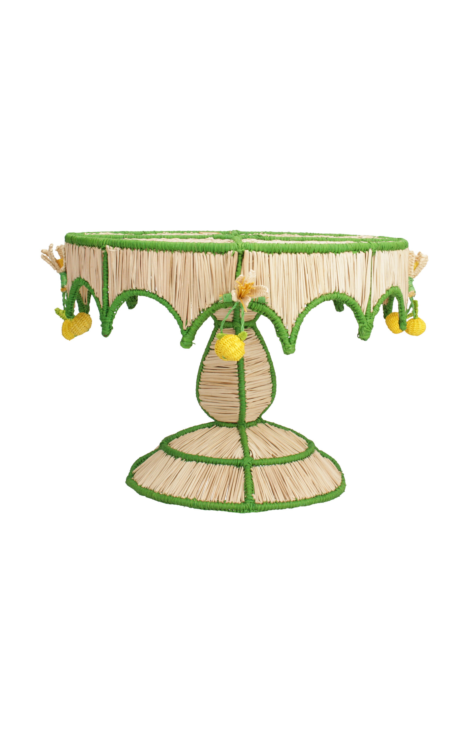 Shop Mercedes Salazar Lemon Harvest Cake Stand In Green