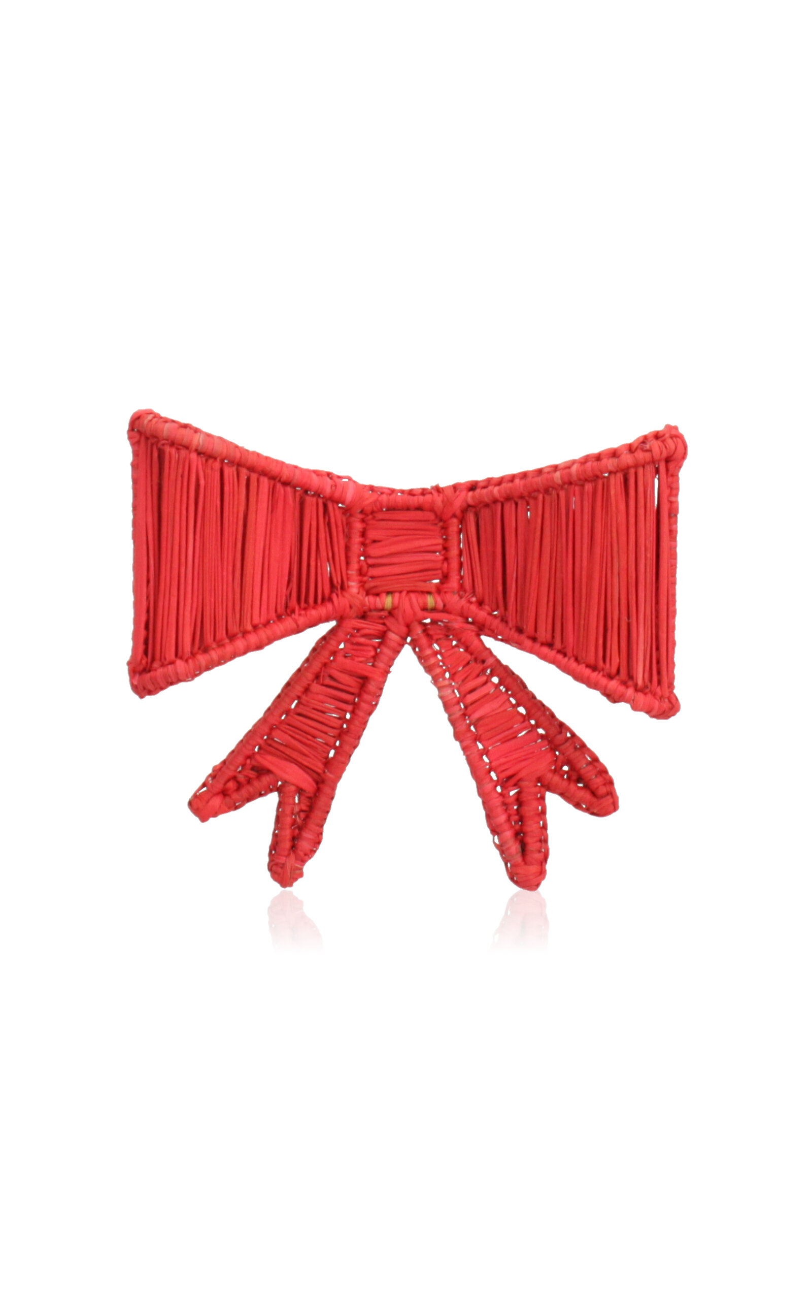 Shop Mercedes Salazar Set-of-two; Bowtastic Napkin Ring In Red