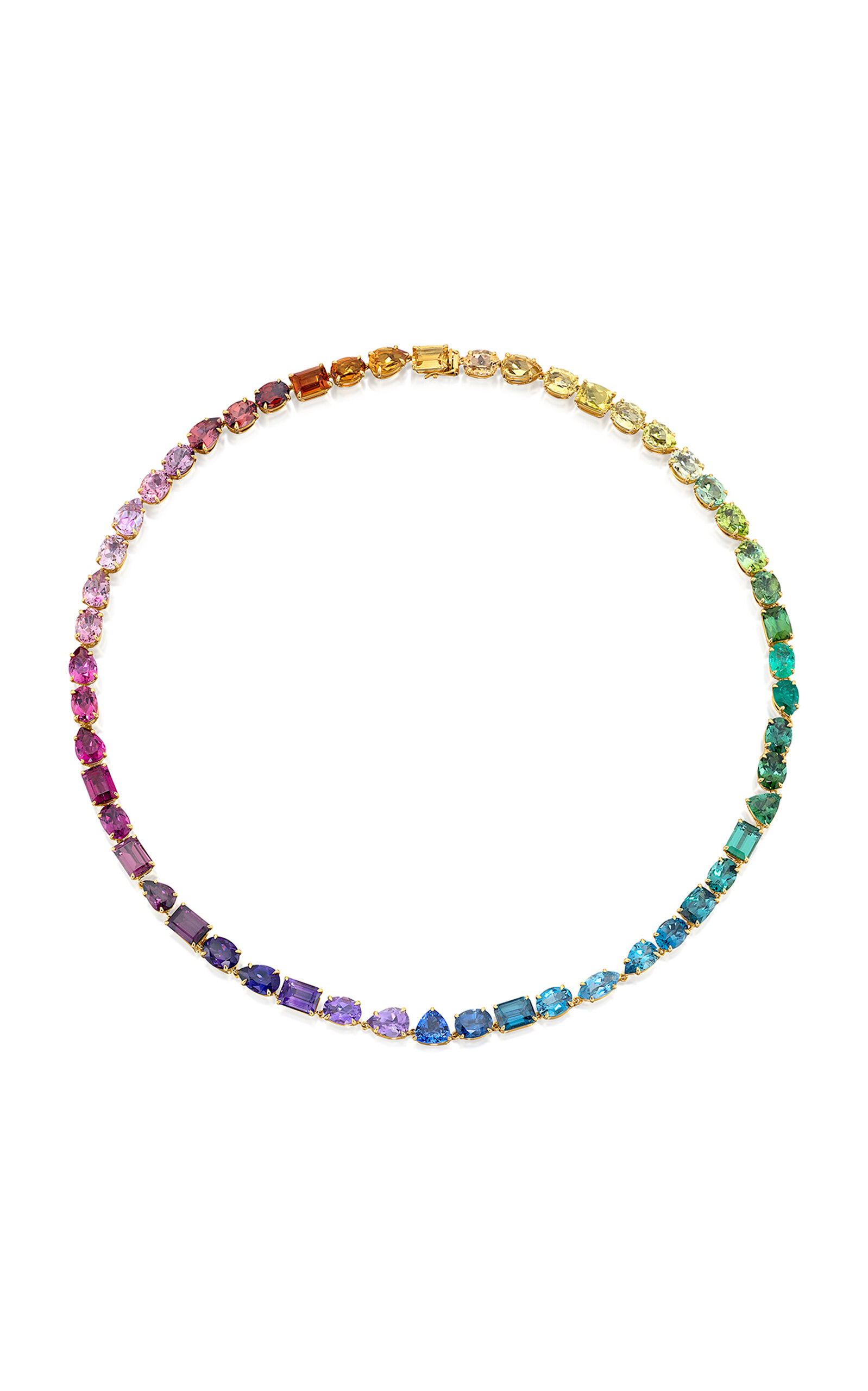 Sauer Love Wins 18k Yellow Gold Multi-stone Necklace