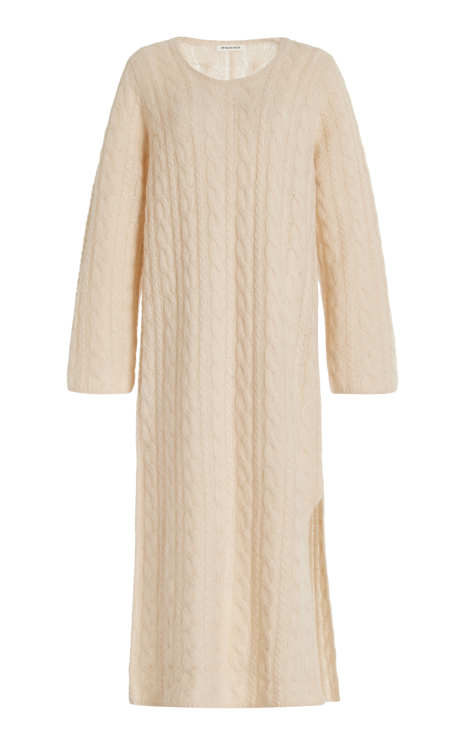 Shop By Malene Birger Lovella Cable-knit Maxi Dress In Neutral