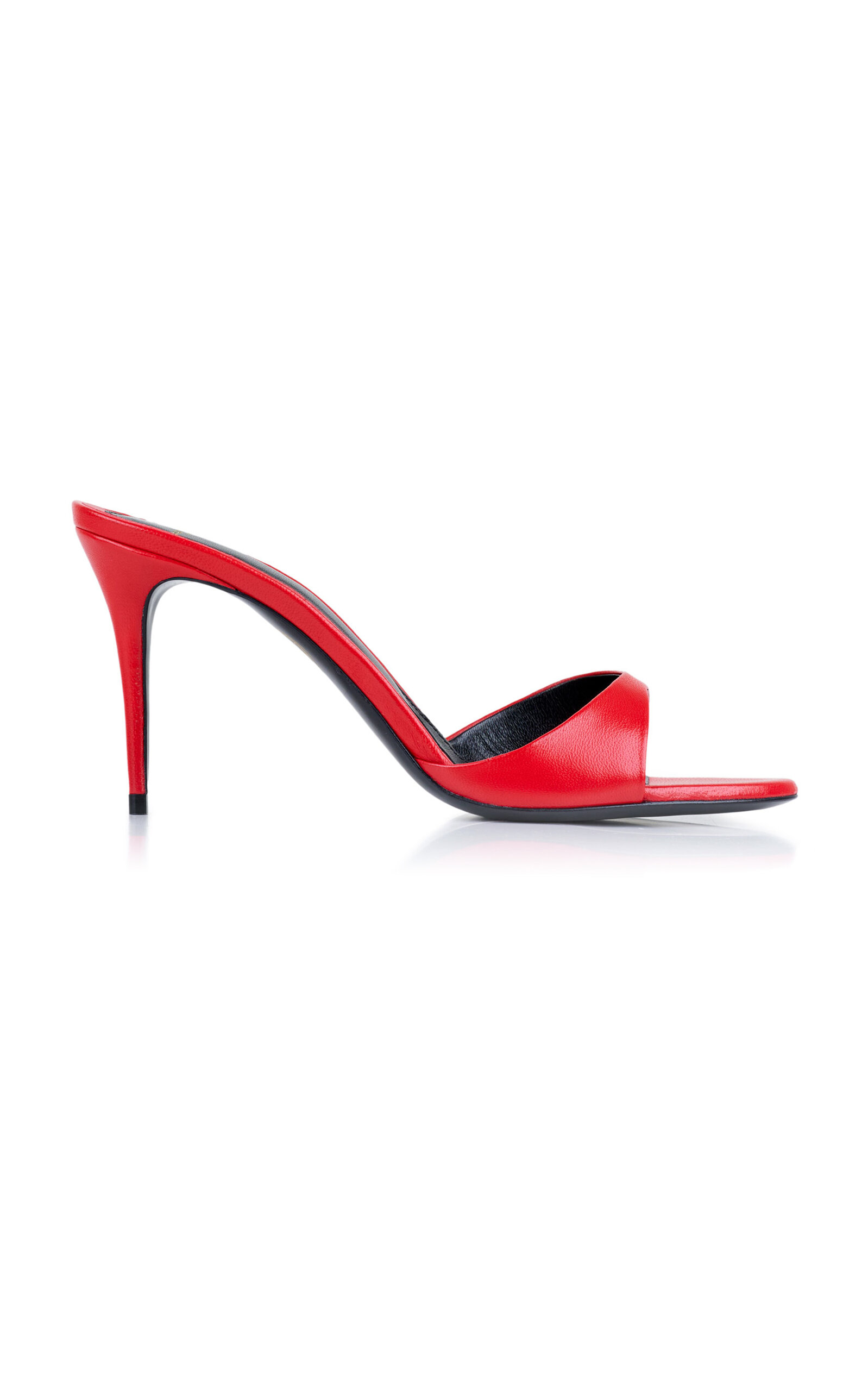 Shop Maison Ernest Lidylle Leather Mules In Red