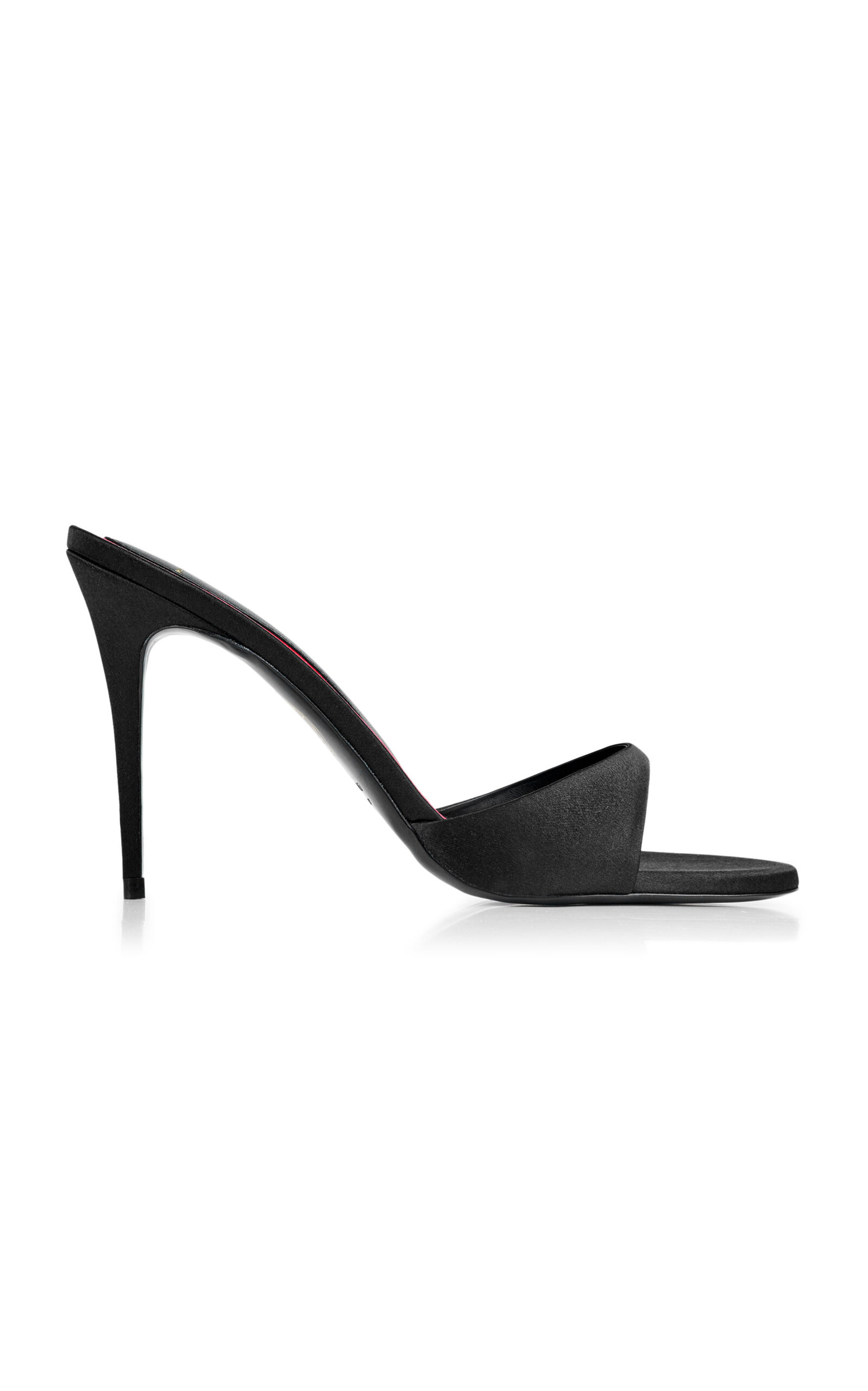 Shop Maison Ernest Lidylle Satin Mules In Black