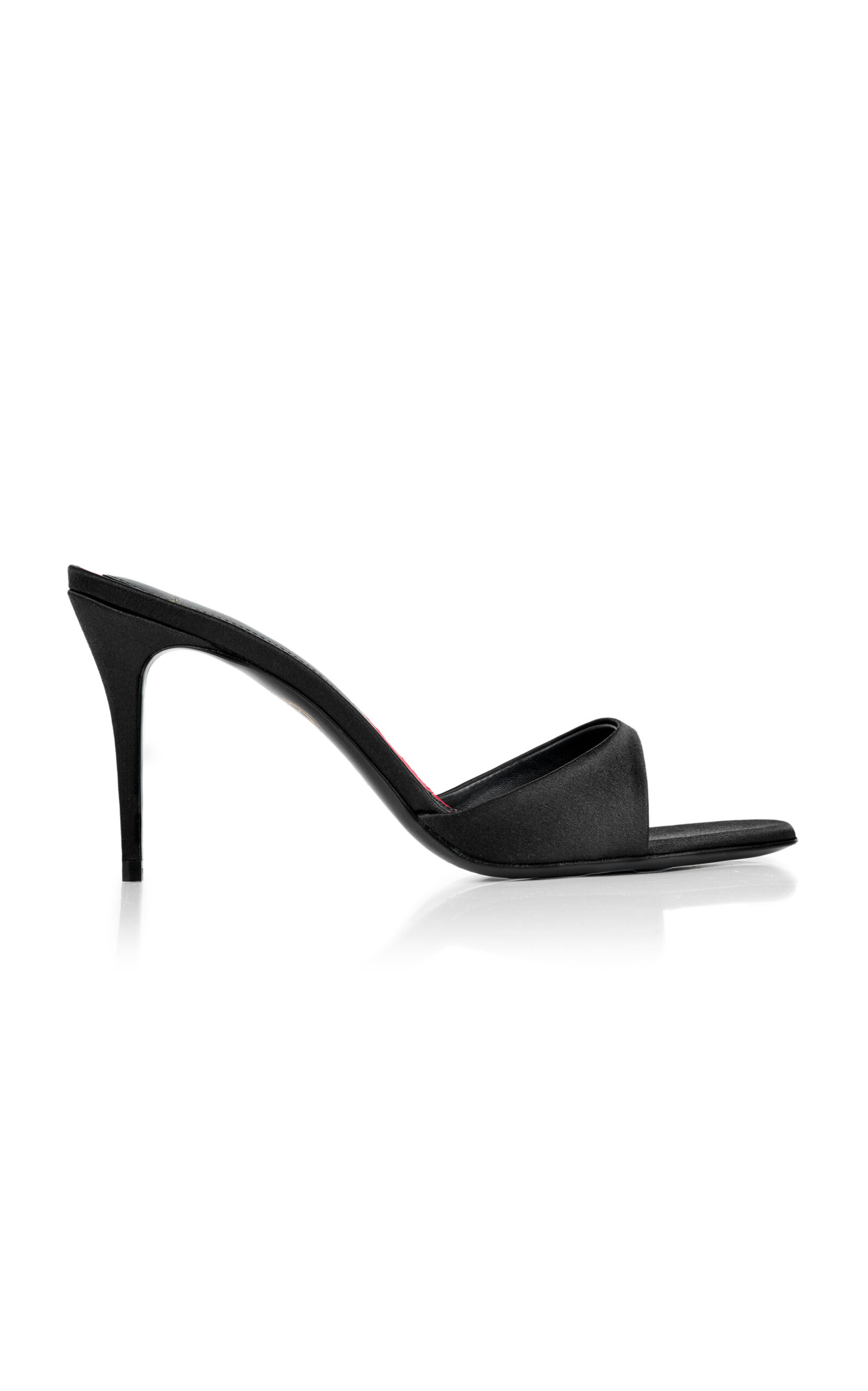 Shop Maison Ernest Lidylle Satin Mules In Black