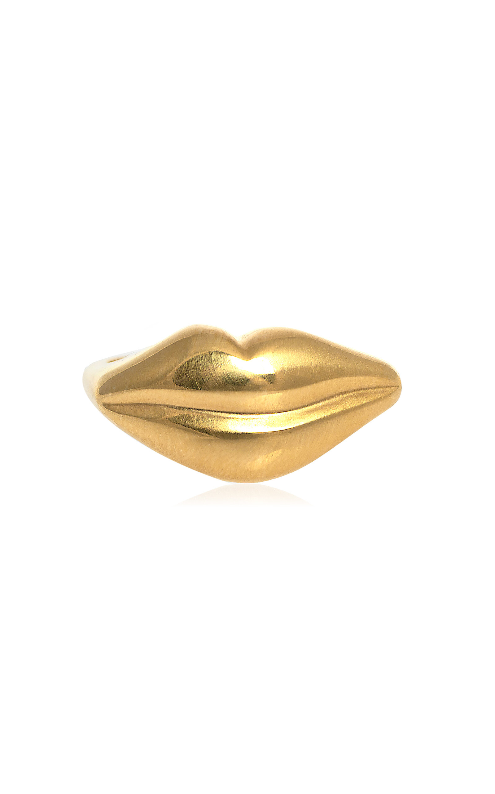 18k Yellow Gold Kiss Ring